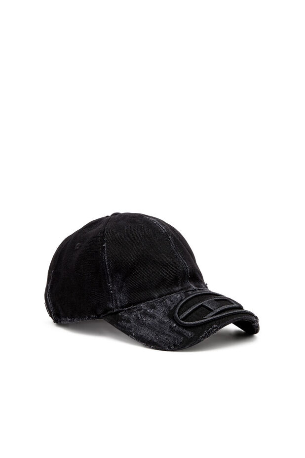 Casquette de baseball en denim vieilli