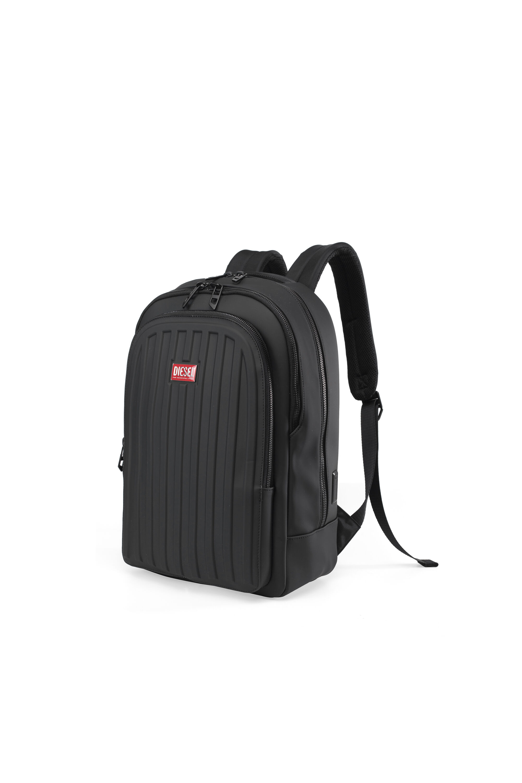 Diesel - DIESEL ALUMINUM BACKPACK DSB003, Sac &agrave; dos d'affaires fonctionnel Mixte in Noir - 5