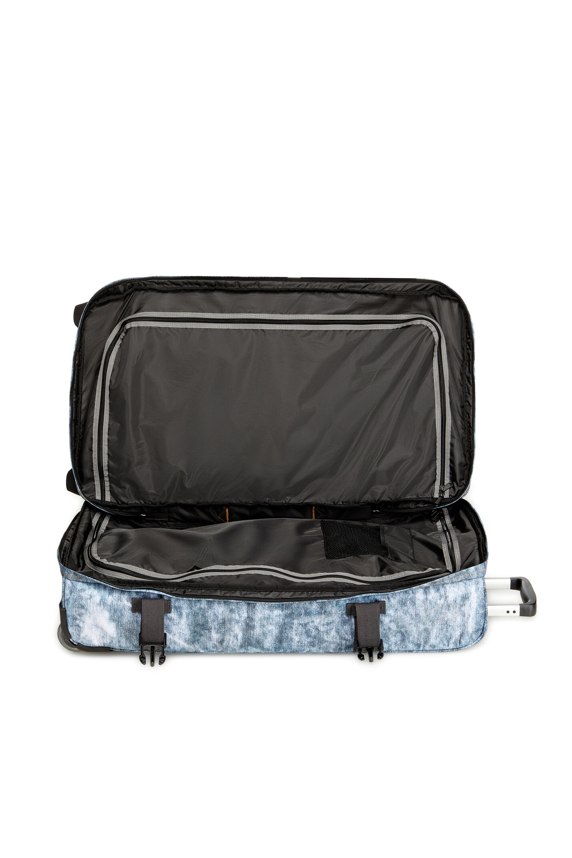 Diesel - DIESEL TRANSIT'R L, Trolley de voyage en denim trompe-l'œil Mixte in Bleu - 4