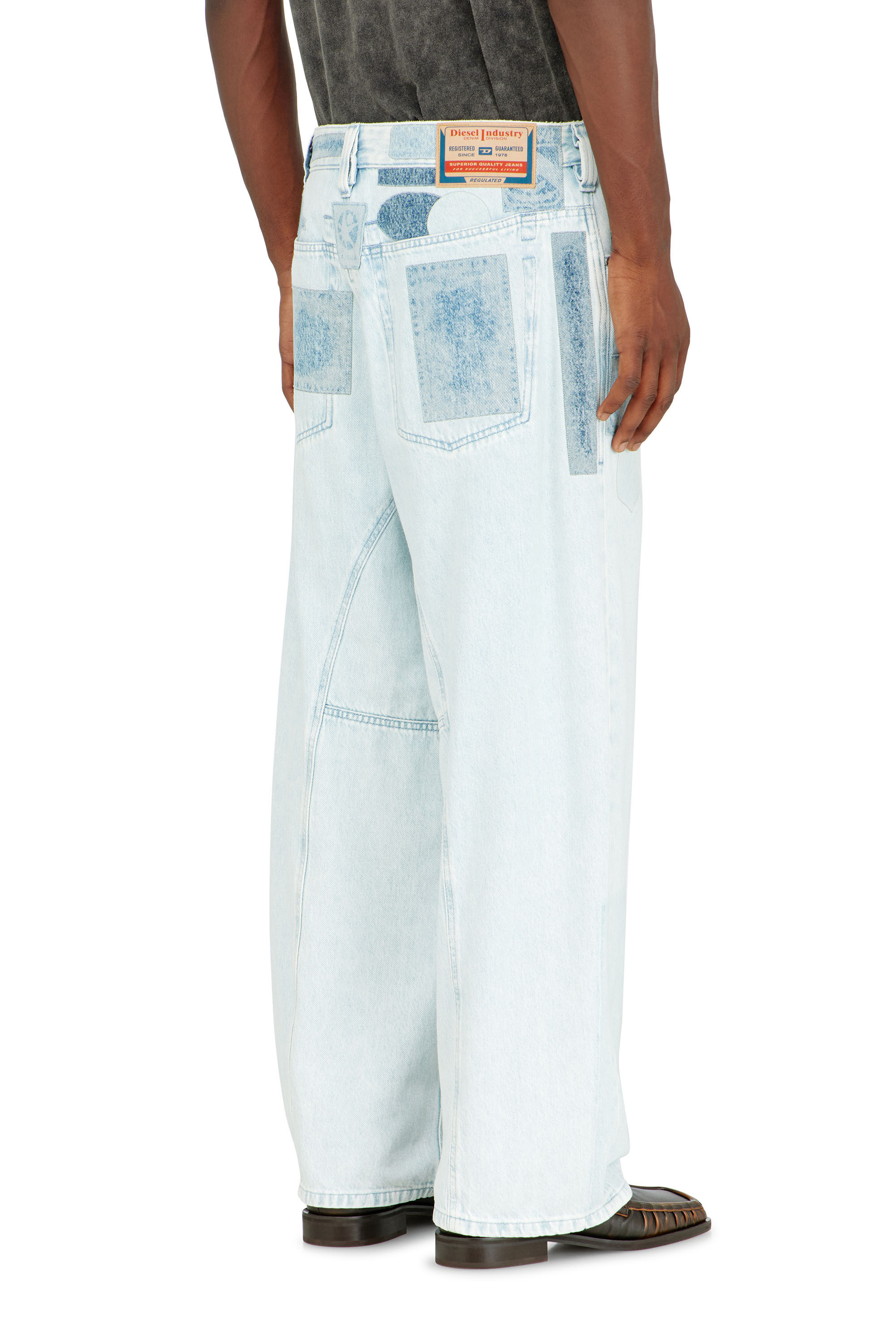 Diesel - Relaxed Jeans 1997 D-Enim-M 0IFBQ Mixte, Bleu Clair - Image 5