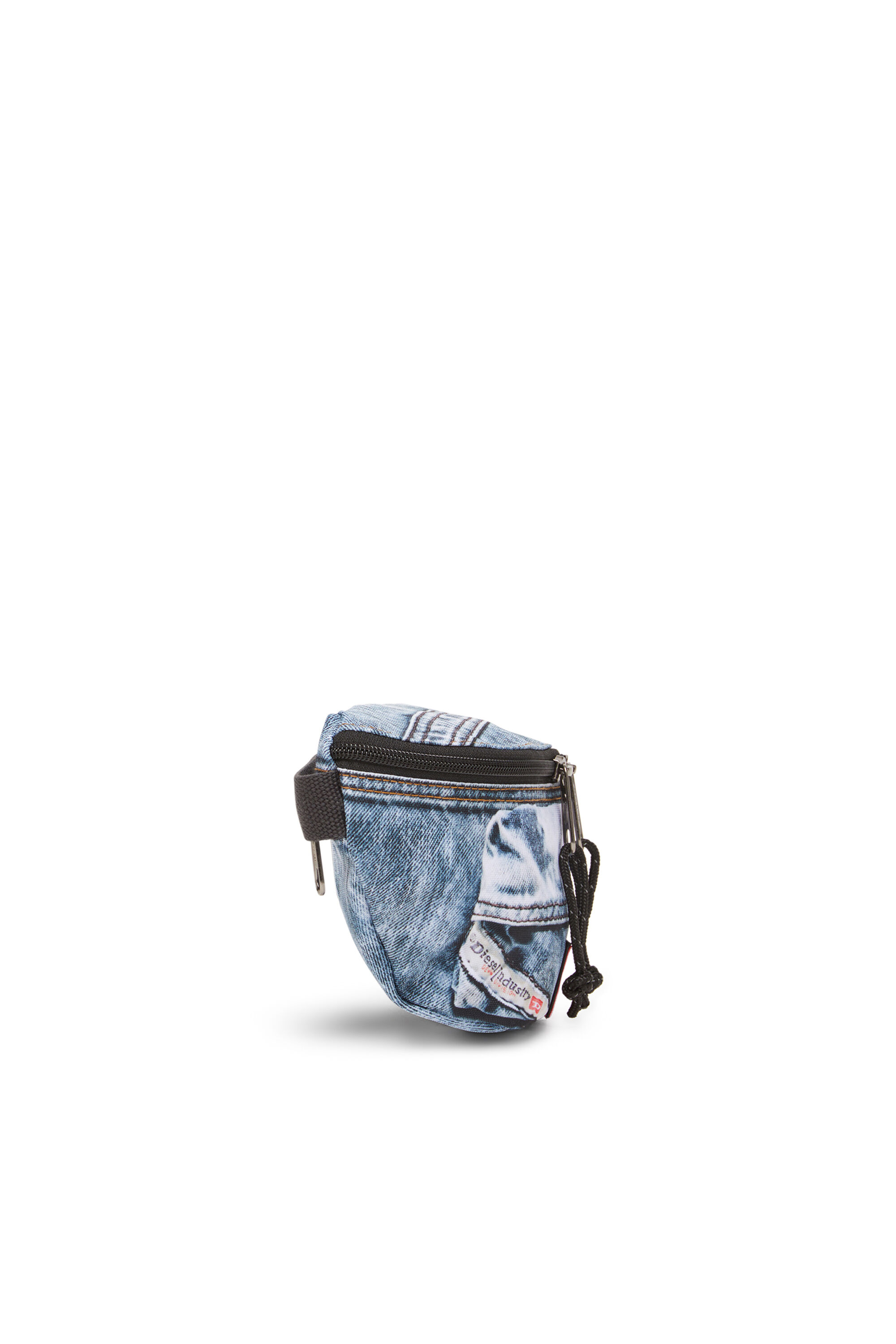 Diesel - DIESEL SPRINGER, Sac banane en denim trompe-l'œil Mixte in Bleu - 3