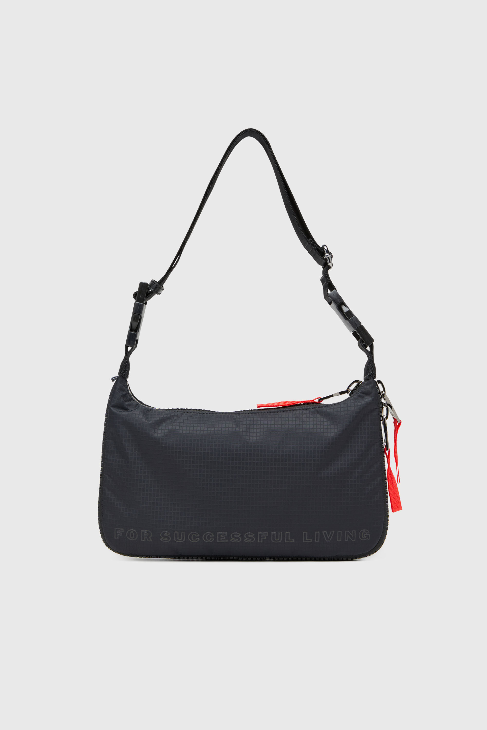 Diesel - ZIP-D CROSSBODY BAG X, Zip-D X-Sac &agrave; bandouli&egrave;re utility extensible Mixte in Noir - 3