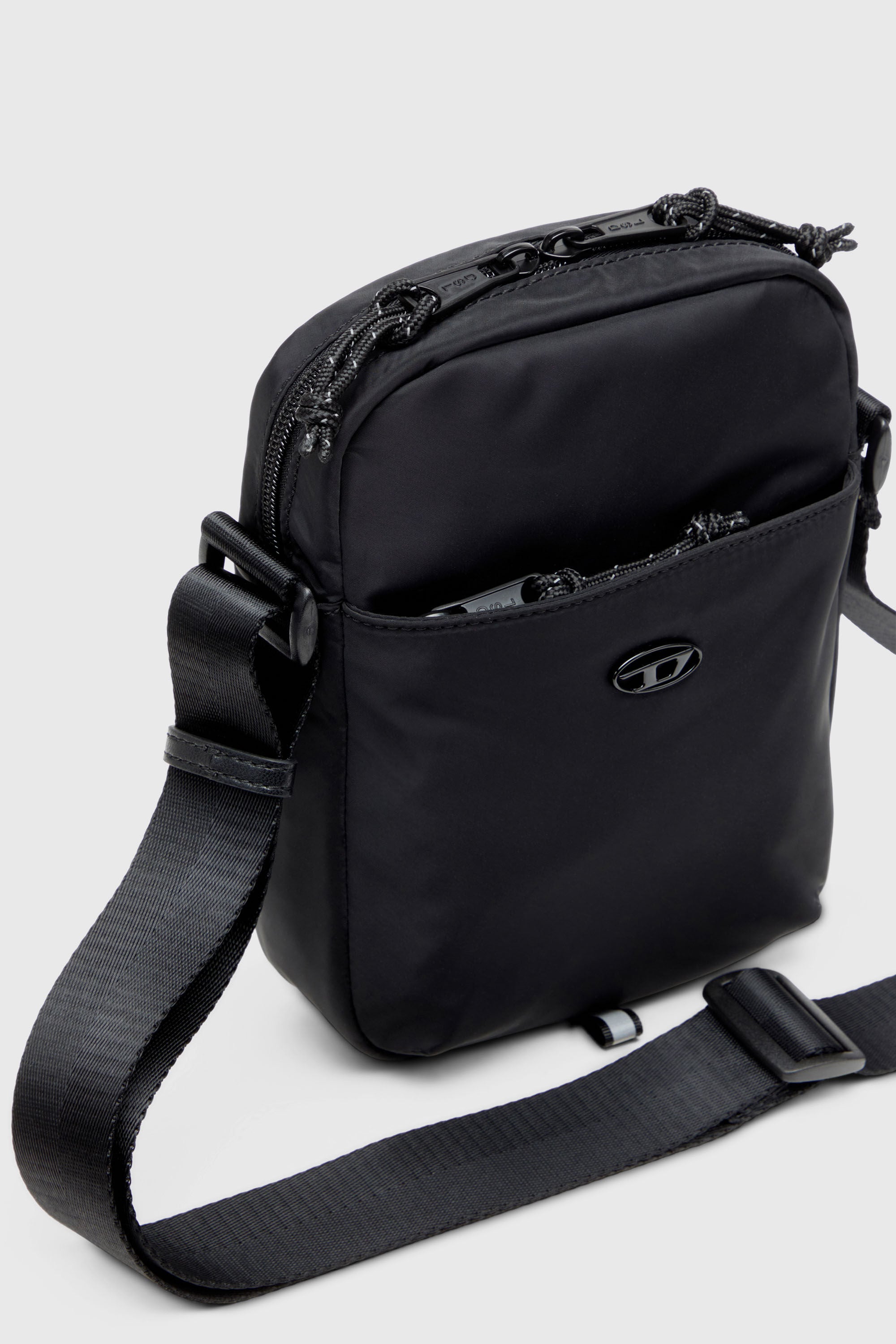 Diesel - D-PACK CROSSBODY X, D-Pack-Sac &agrave; bandouli&egrave;re en tissu technique Homme in Noir - 5