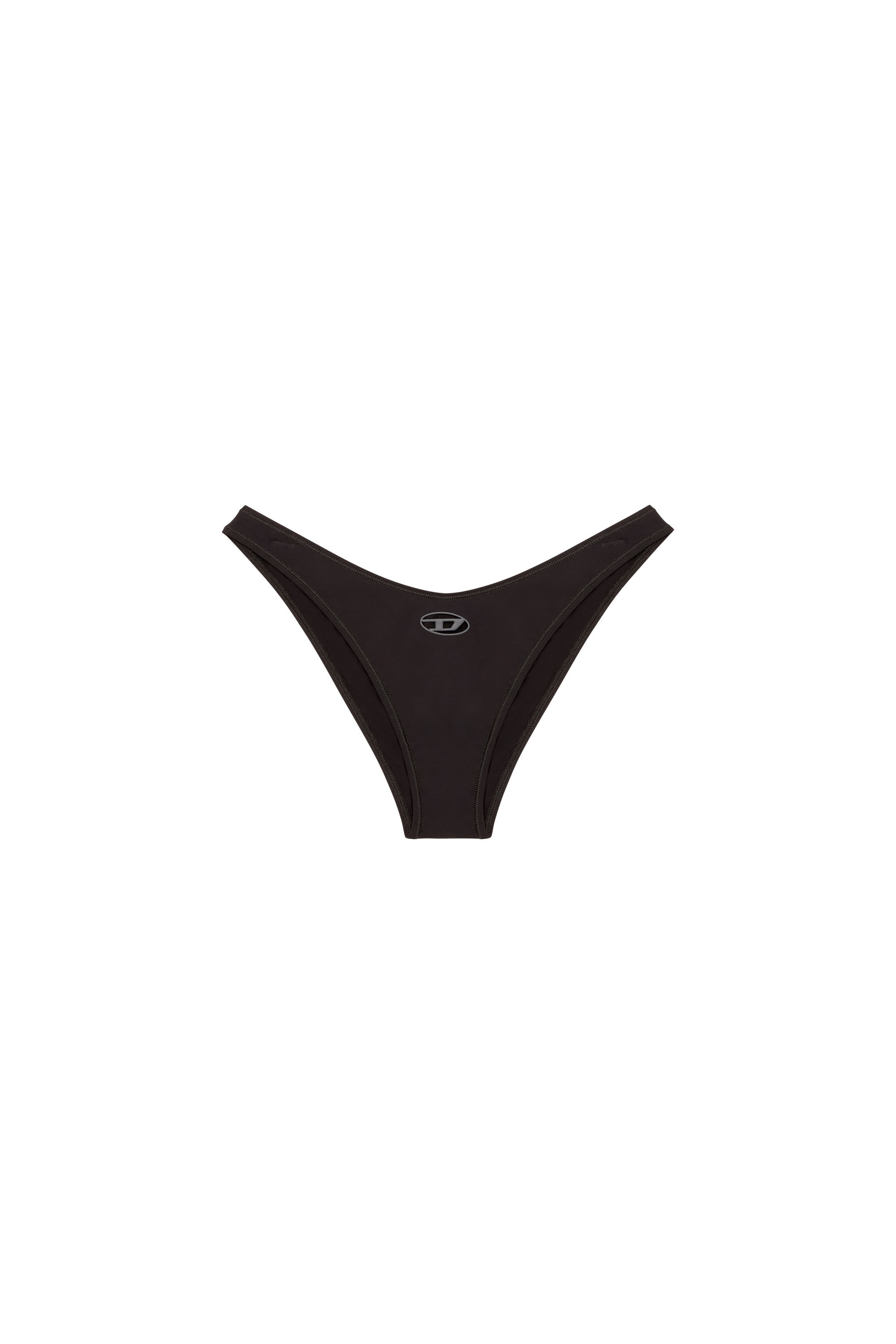 Diesel - PUNCHY-UTLT, Slip en microfibre avec logo découpé Femme in Noir - 2