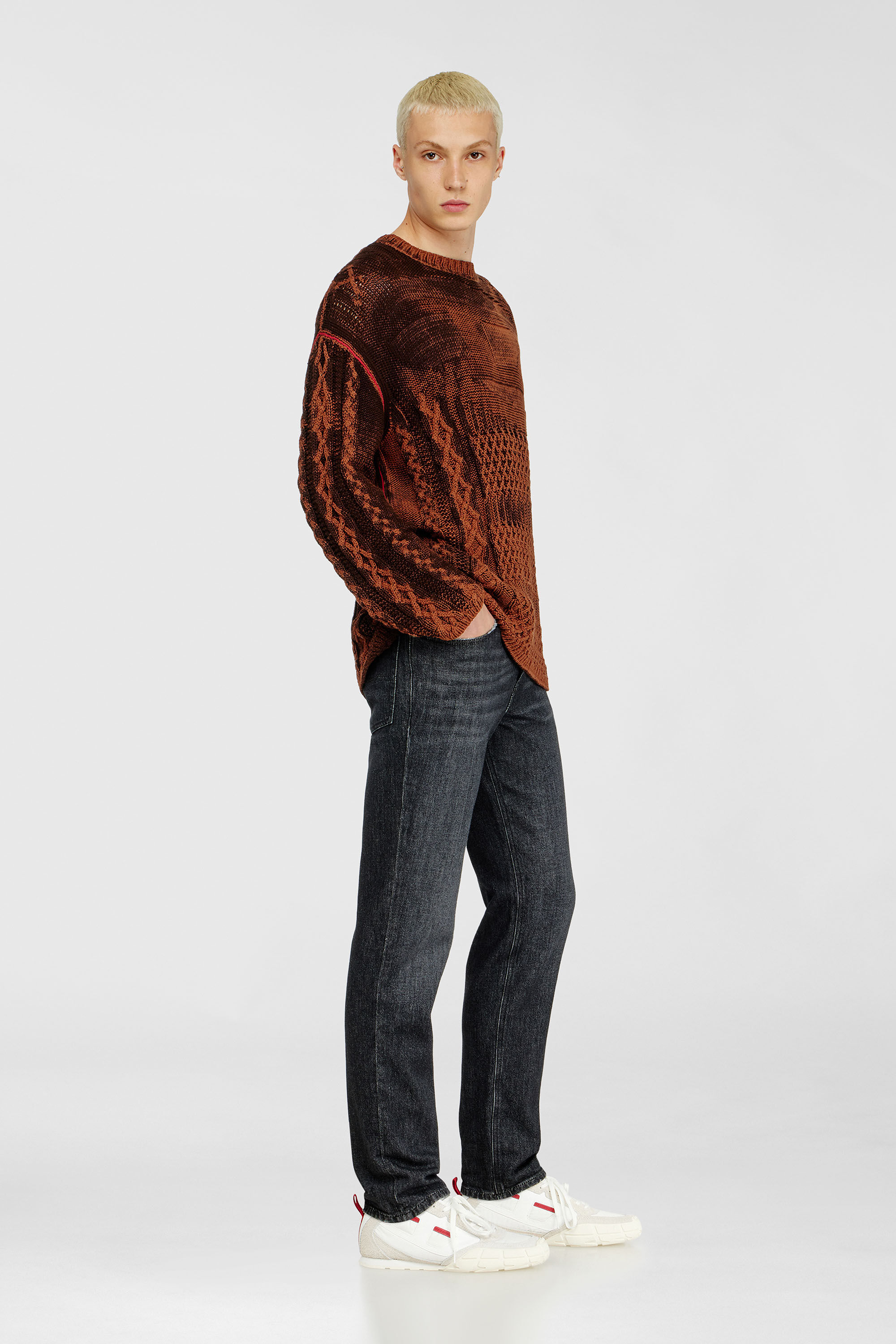 Diesel - Regular Jeans 2023 D-Finitive 09P79 Homme, Noir/Gris fonc&eacute; - Image 2