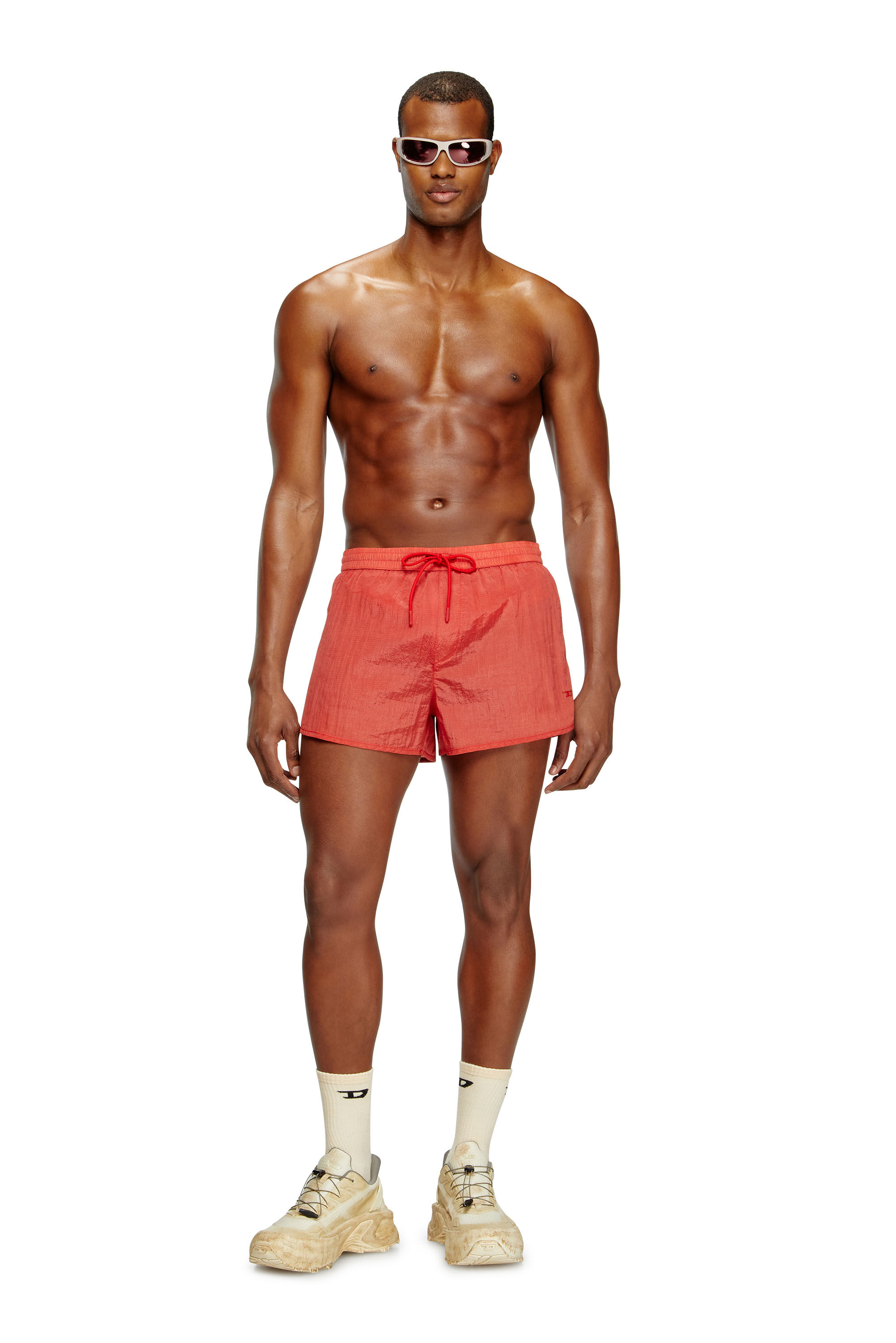 Diesel - OLIVER-30-D-POP, Short de bain en tissu indéchirable traité Homme in Rouge - 2