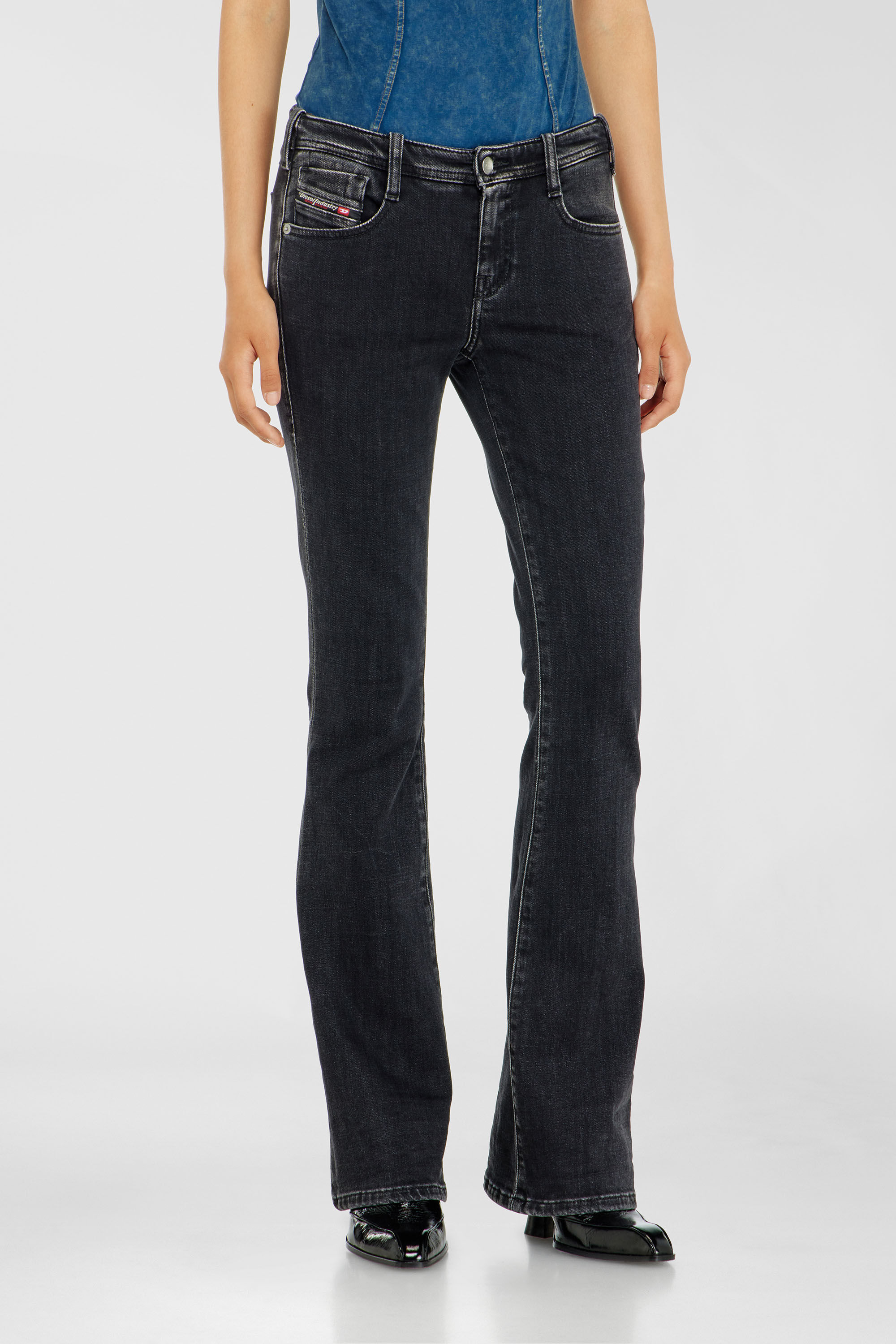 Diesel - Bootcut Jeans 1969 D-Ebbey 09P75 Femme, Noir/Gris fonc&eacute; - Image 4