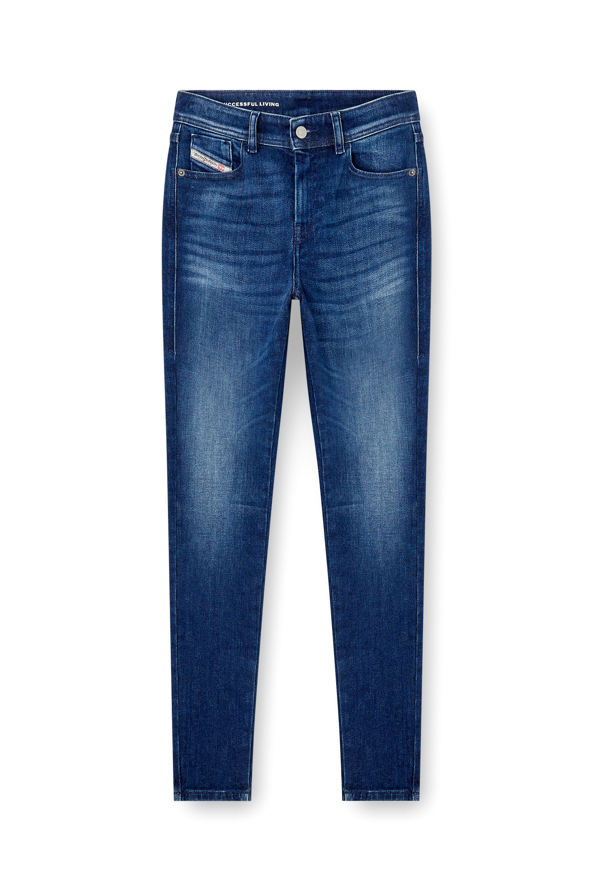 Diesel - Skinny Jeans 2017 Slandy 09N12 Femme, Bleu Fonc&eacute; - Image 2