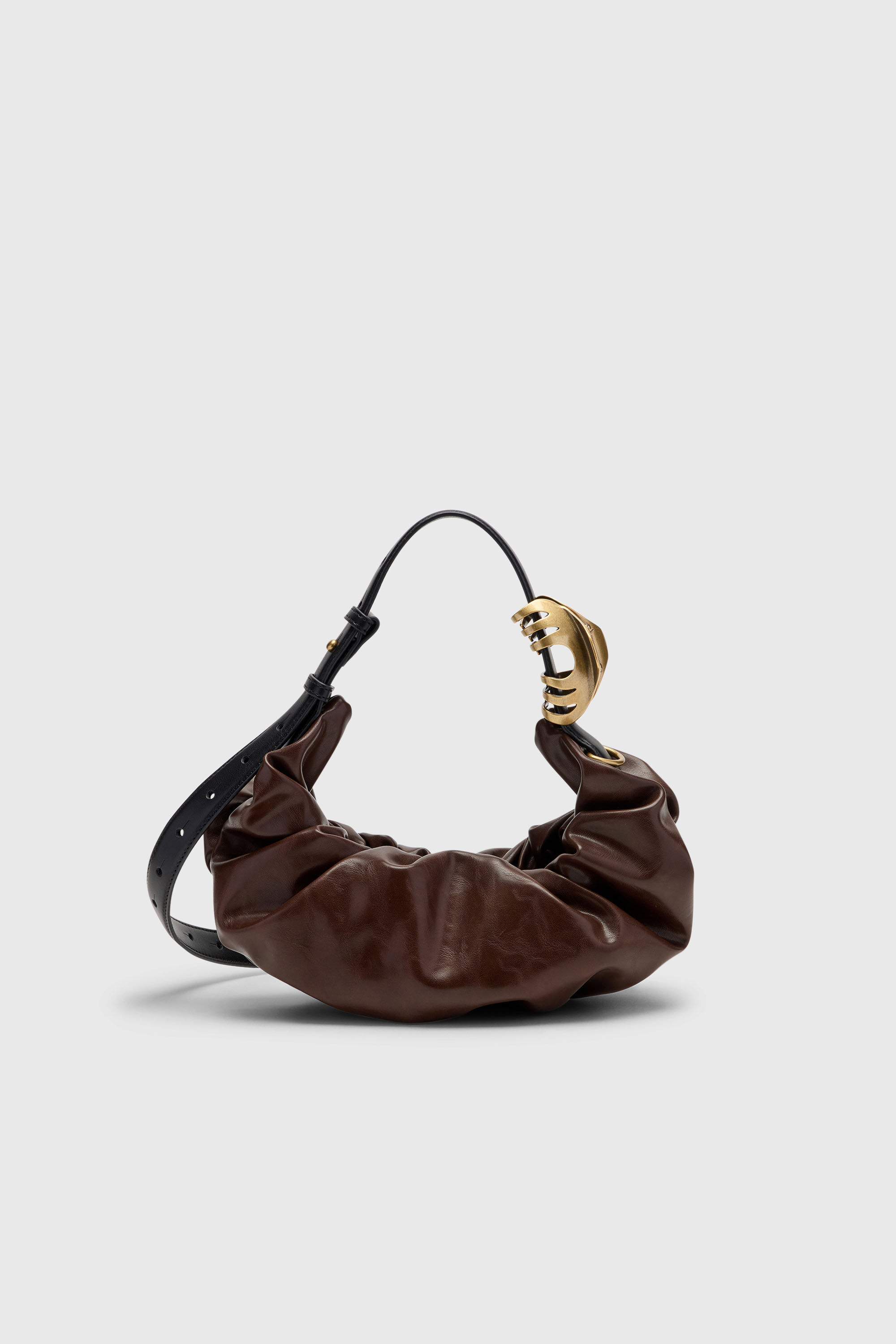 Diesel - GRAB-D HOBO S, Grab-D-Sac hobo froiss&eacute; Femme in Marron - 3