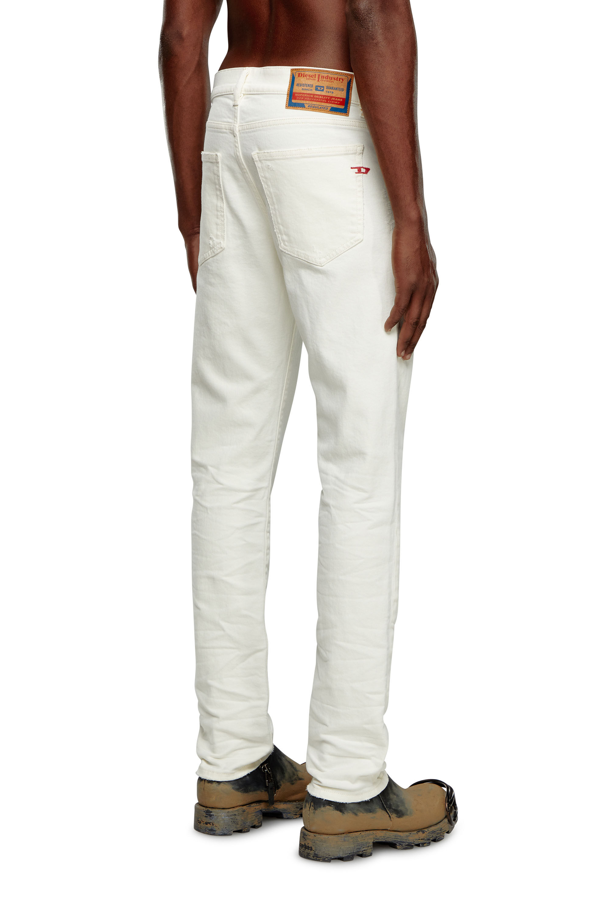 Diesel - Slim Jeans 2019 D-Strukt 09I15, Blanc - Image 4