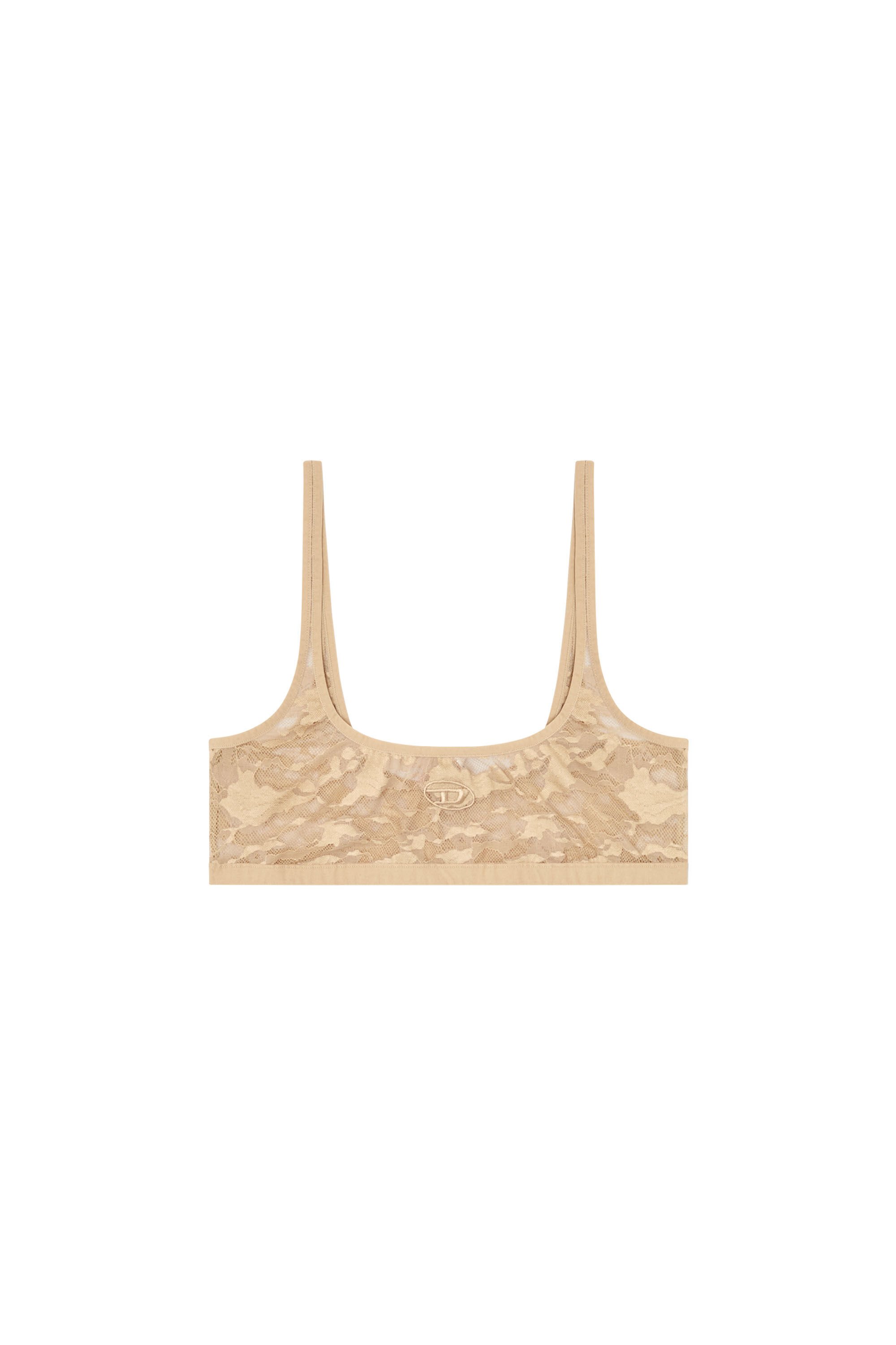 Diesel - KELSI-UTLT, Brassière en dentelle camouflage Femme in Marron - 2