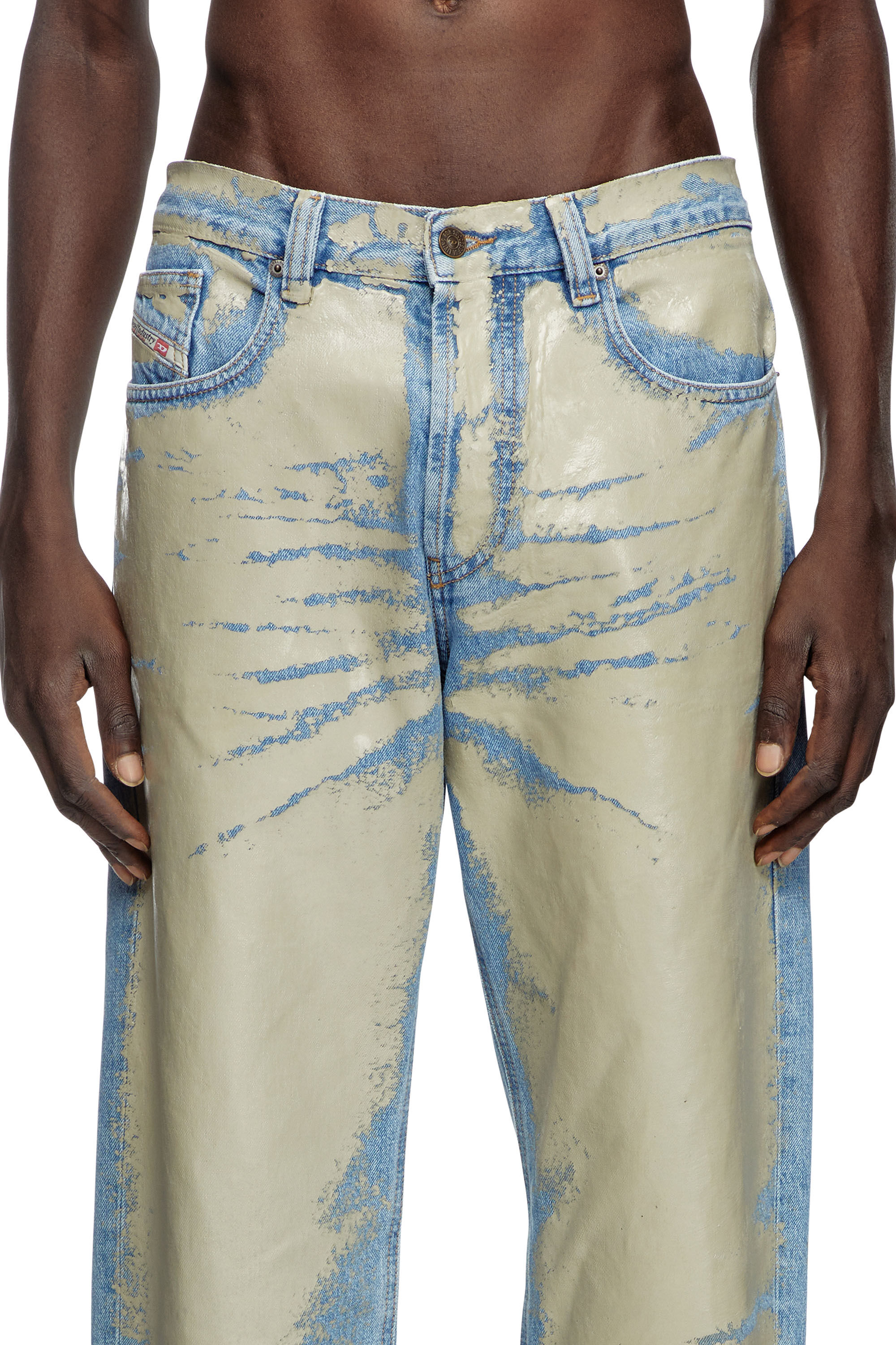 Diesel - Straight Jeans 2010 D-Macs 007AL Homme, Marron Clair - Image 5