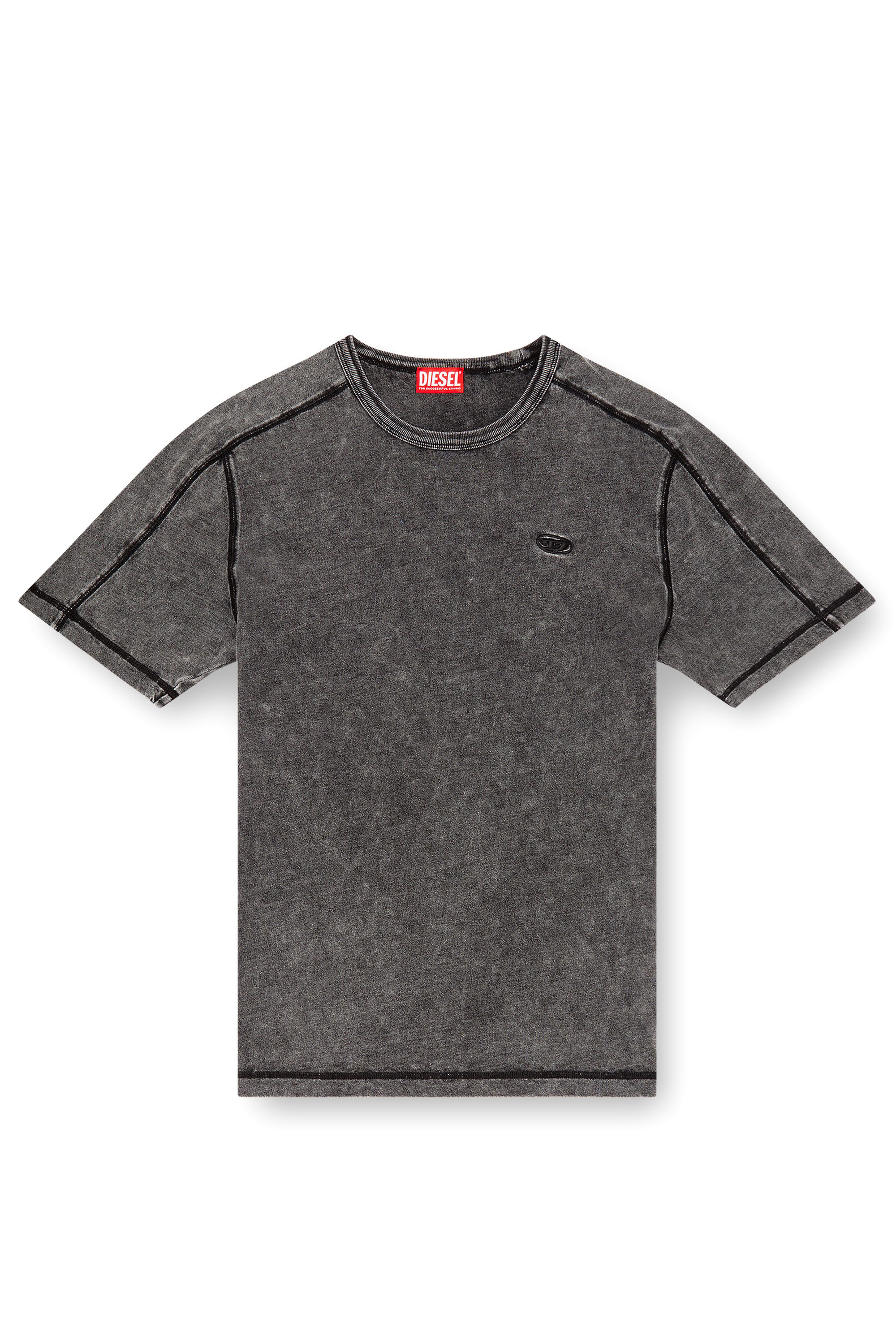 DIESEL T-ADJIND Denim-look jersey Tシャツ T-ADJIND Tシャツ｜ブルー｜メンズ｜DIESEL