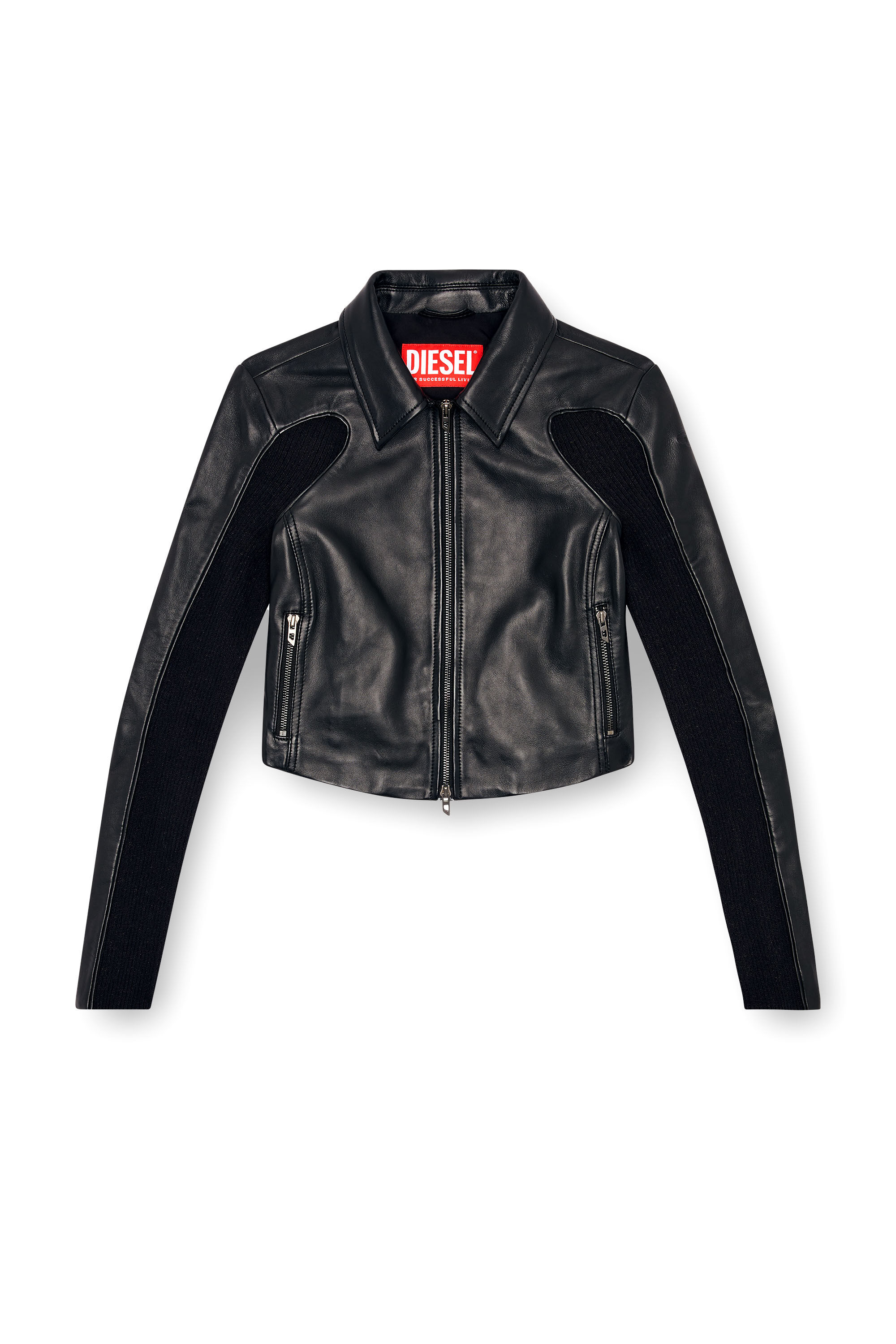 DIESEL】L-Totem クロップド丈レザージャケットサイズ42 DIESEL】L-Totem クロップド丈レザージャケットサイズ42
