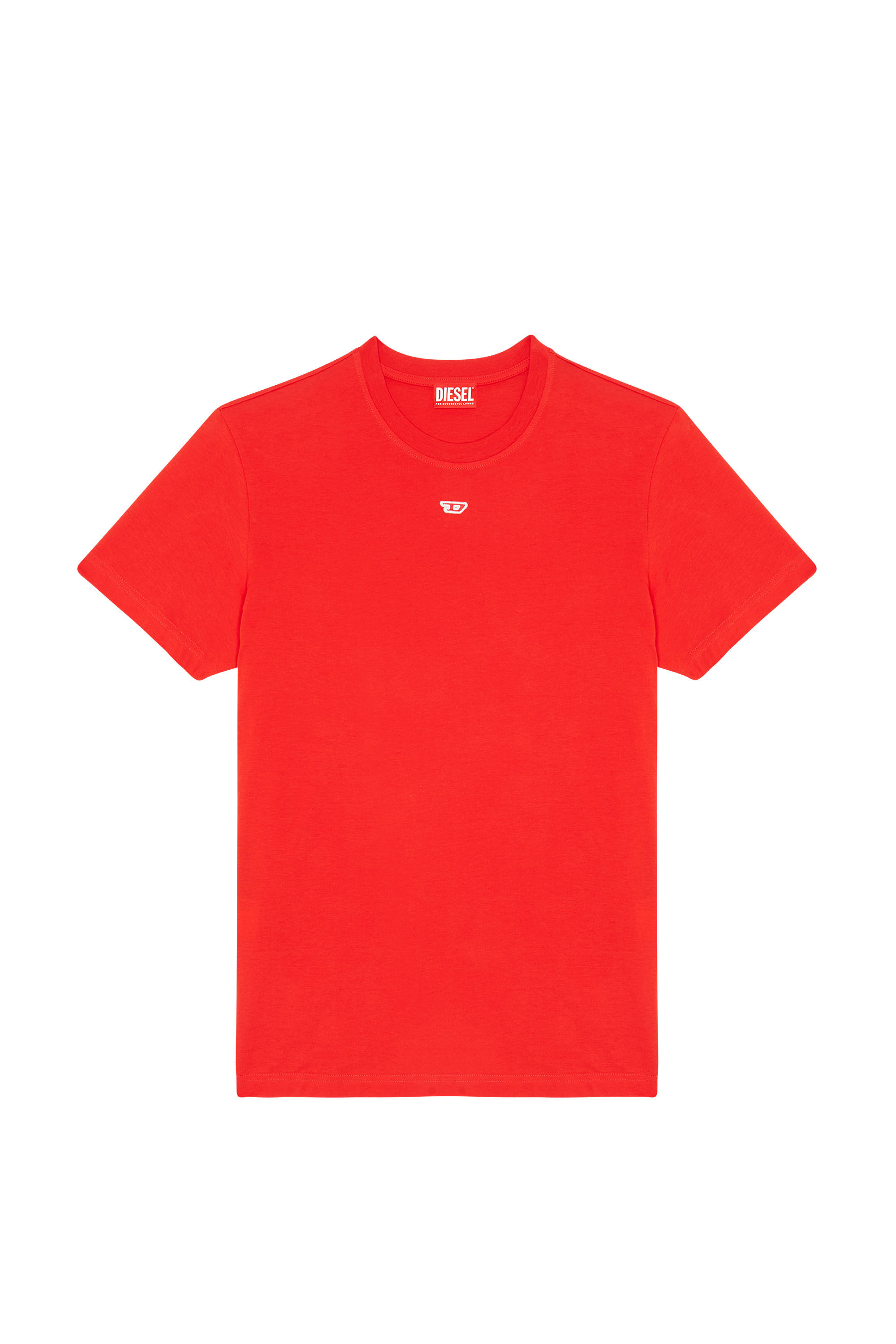 Diesel - T-DIEGOR-D, Homme T-shirt avec empiècement D in Rouge - Image 2