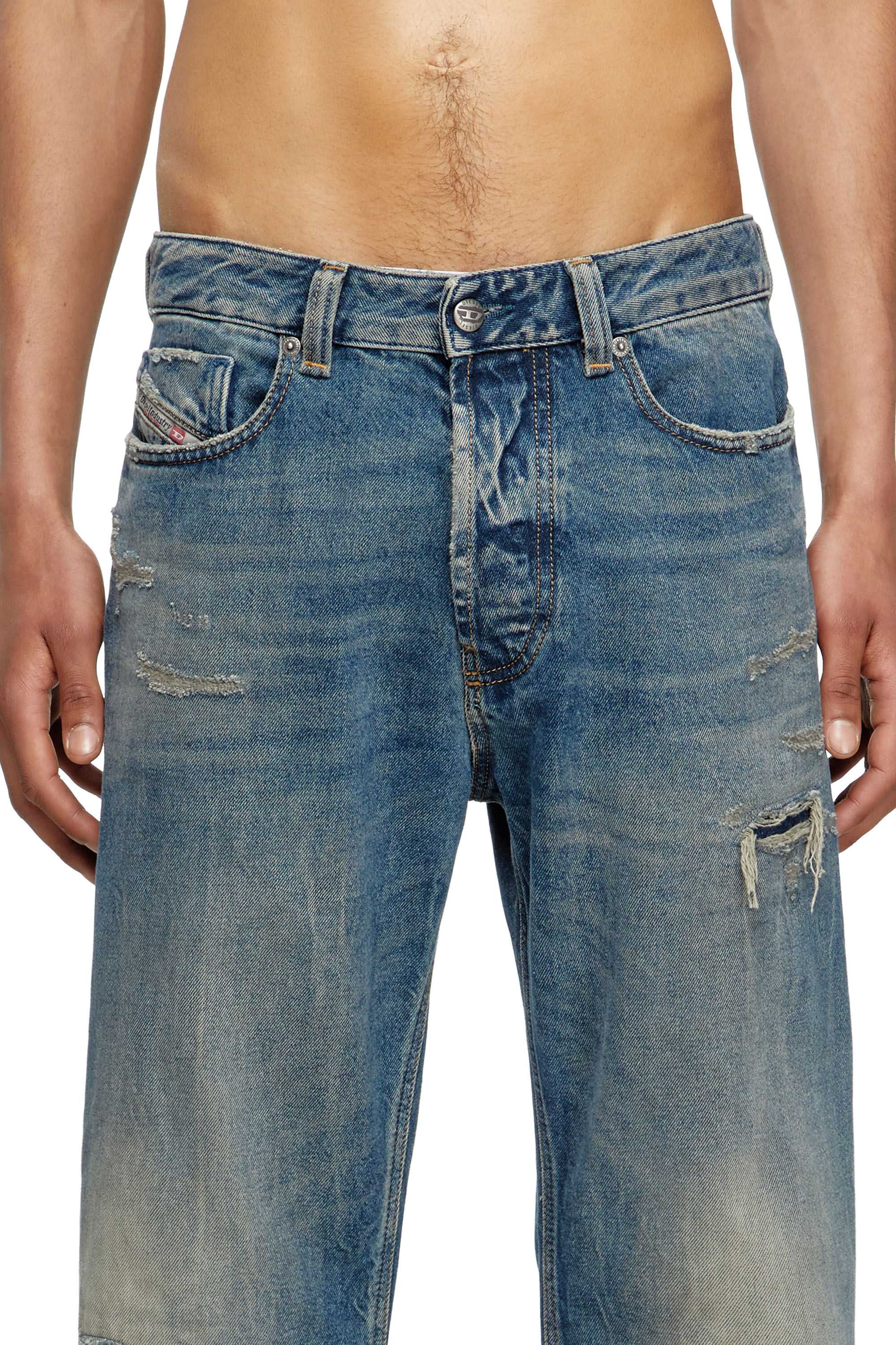 Diesel - Relaxed Jeans 1980 D-Eeper 09M28 Homme, Bleu moyen - Image 5