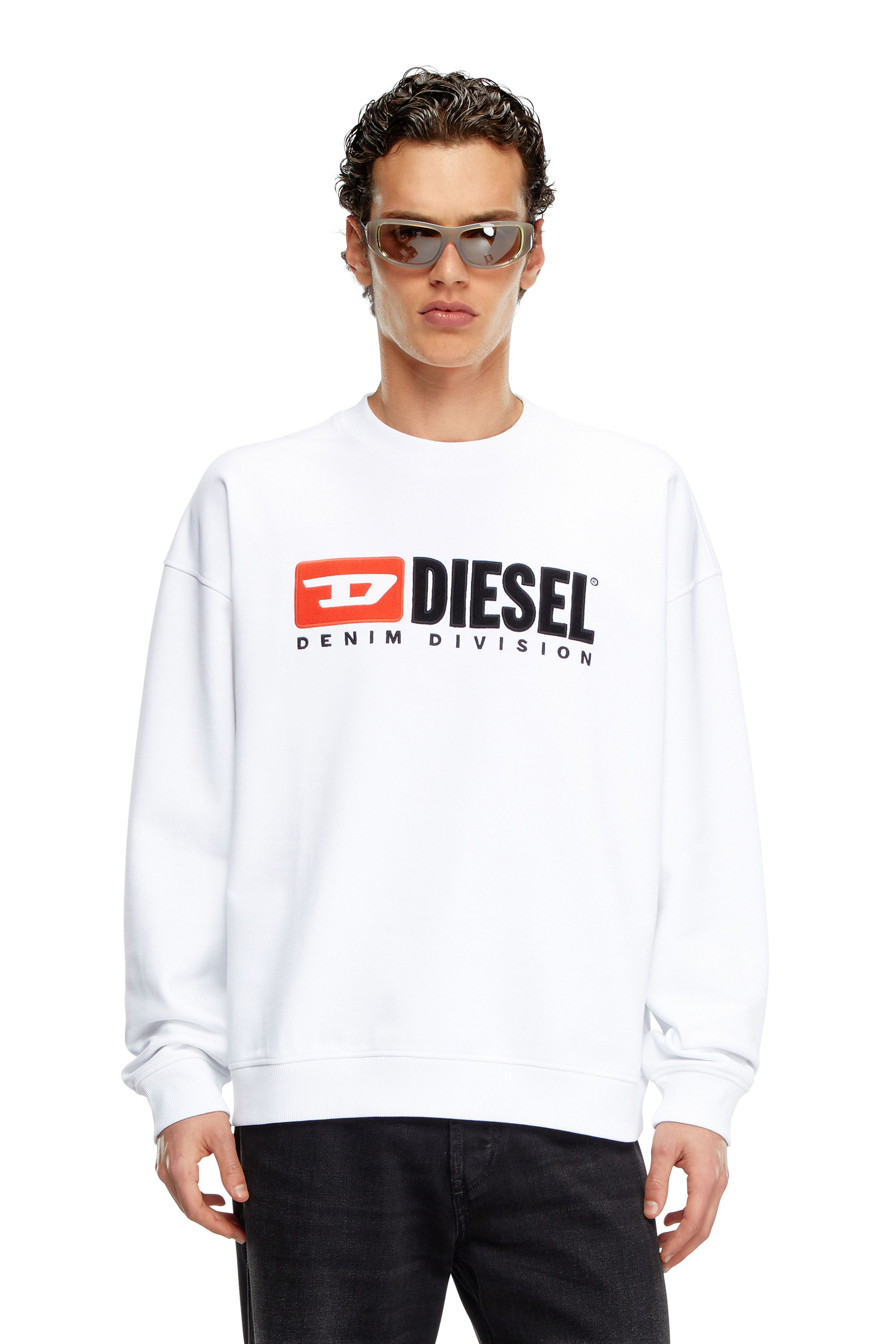 White diesel sweatshirt top