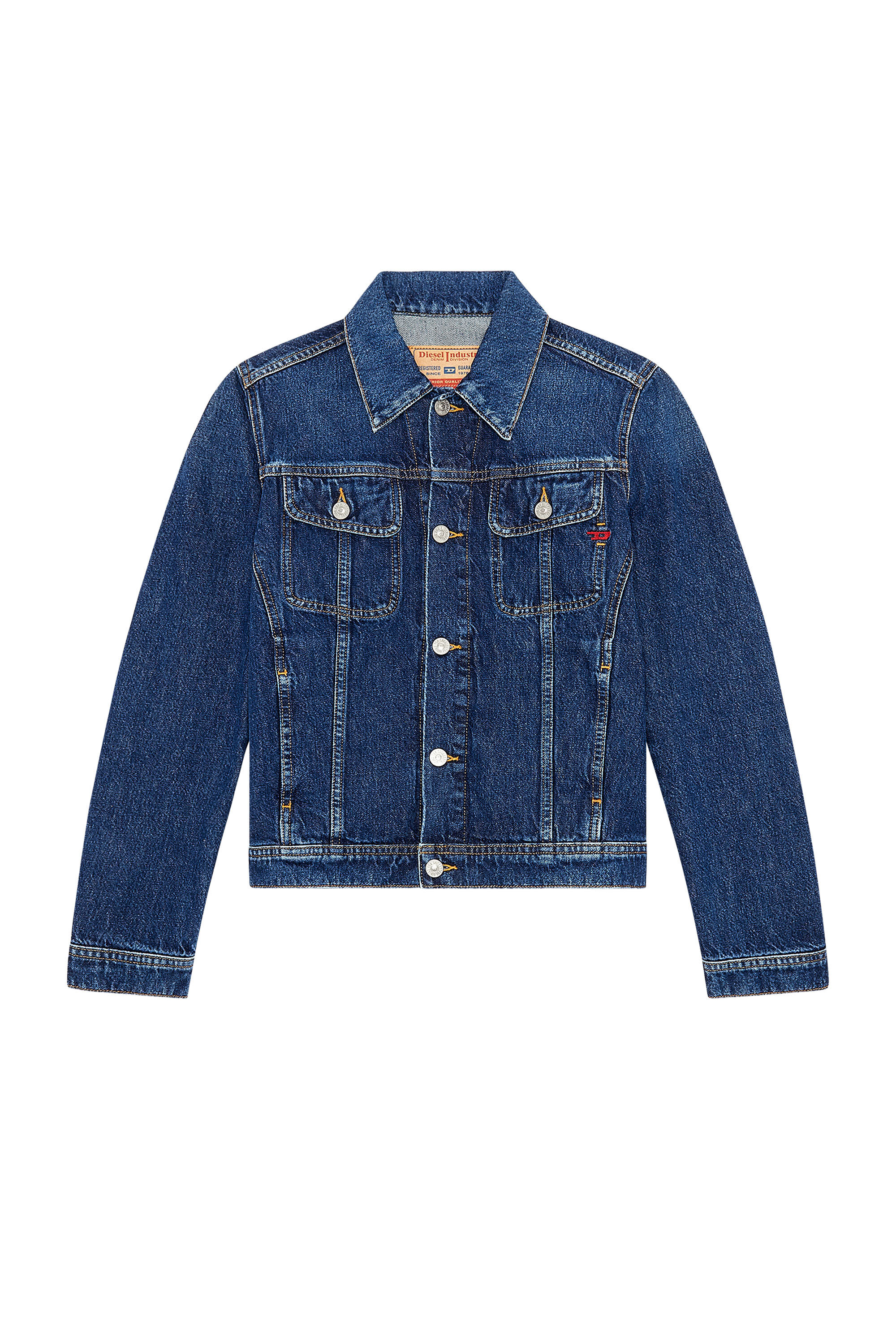 Diesel - DE-BONNY, Veste trucker en denim Femme in Bleu - 2