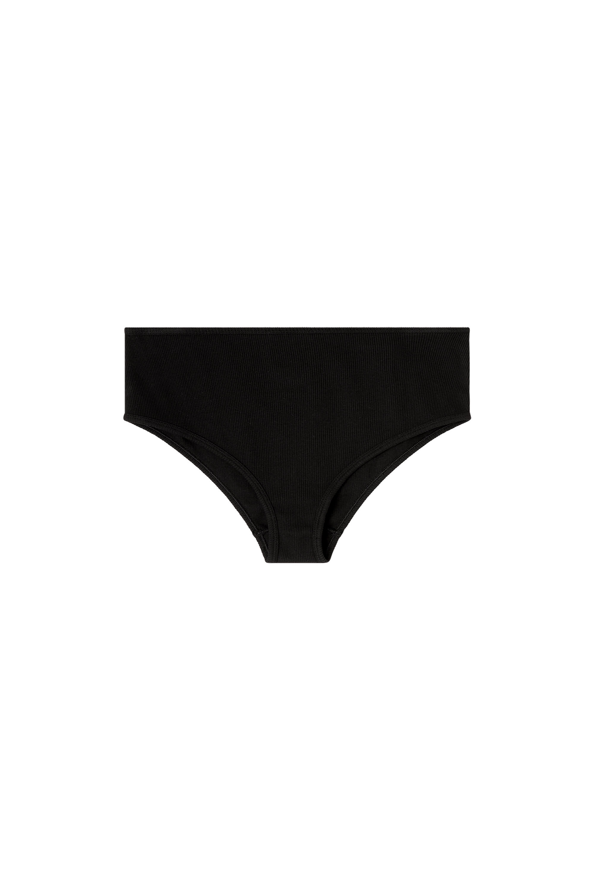 Diesel - CHARLI-DNM, Culotte en coton extensible taille haute Femme in Noir - 2