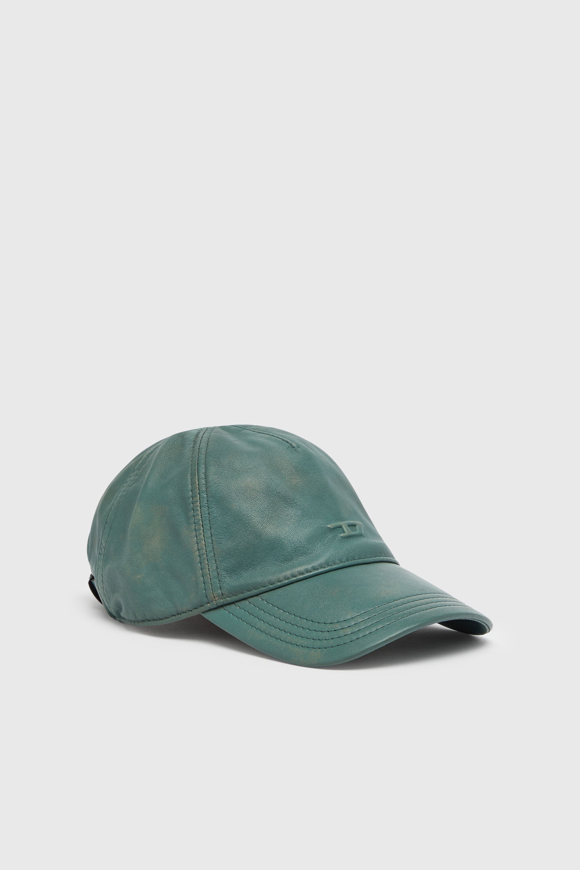 Diesel - C-ASPO, Casquette de baseball en cuir trait&eacute; Homme in ToBeDefined - 1