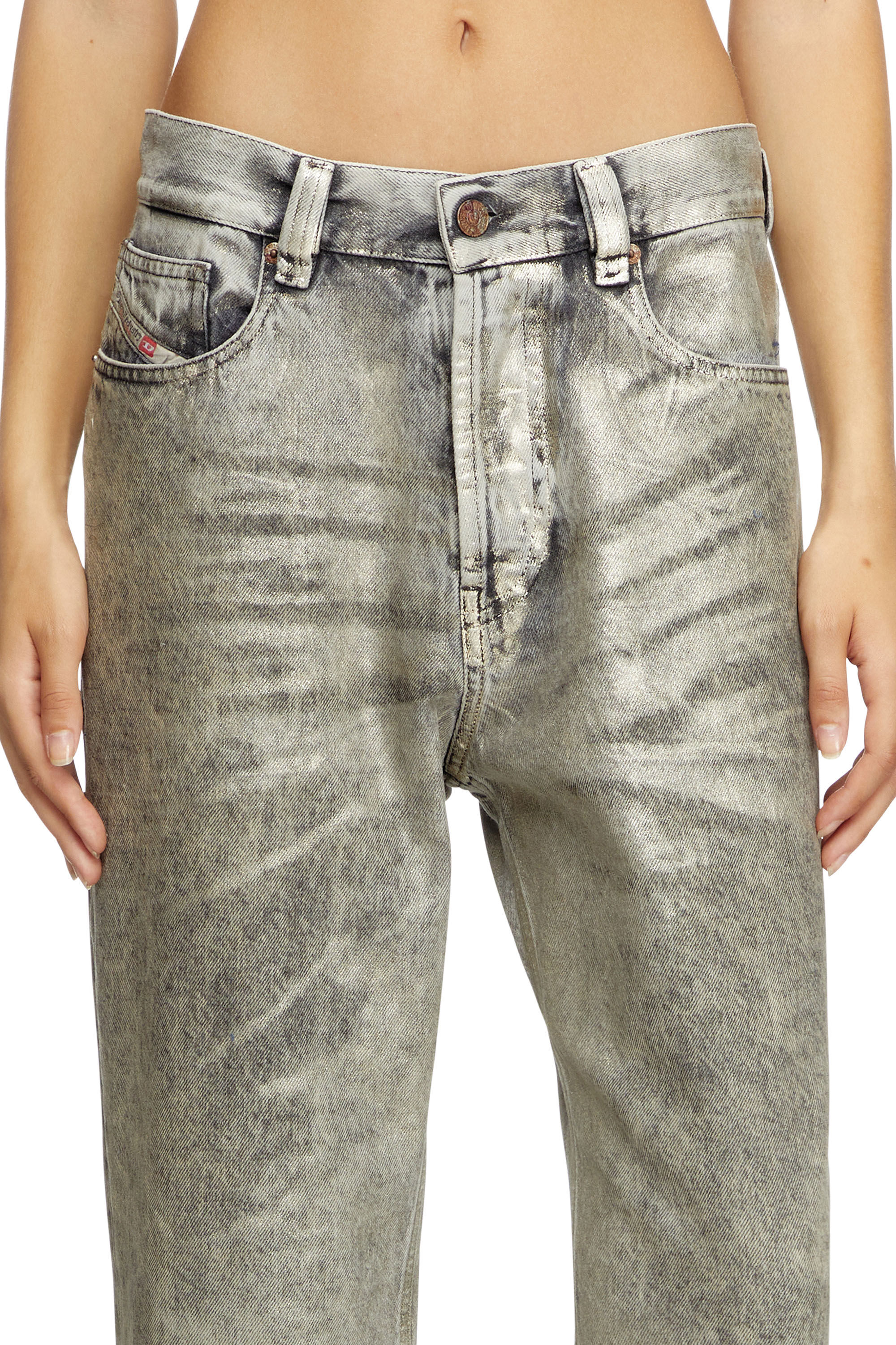 Women's Regular Jeans | Light Grey | Diesel 1988 D-Ark