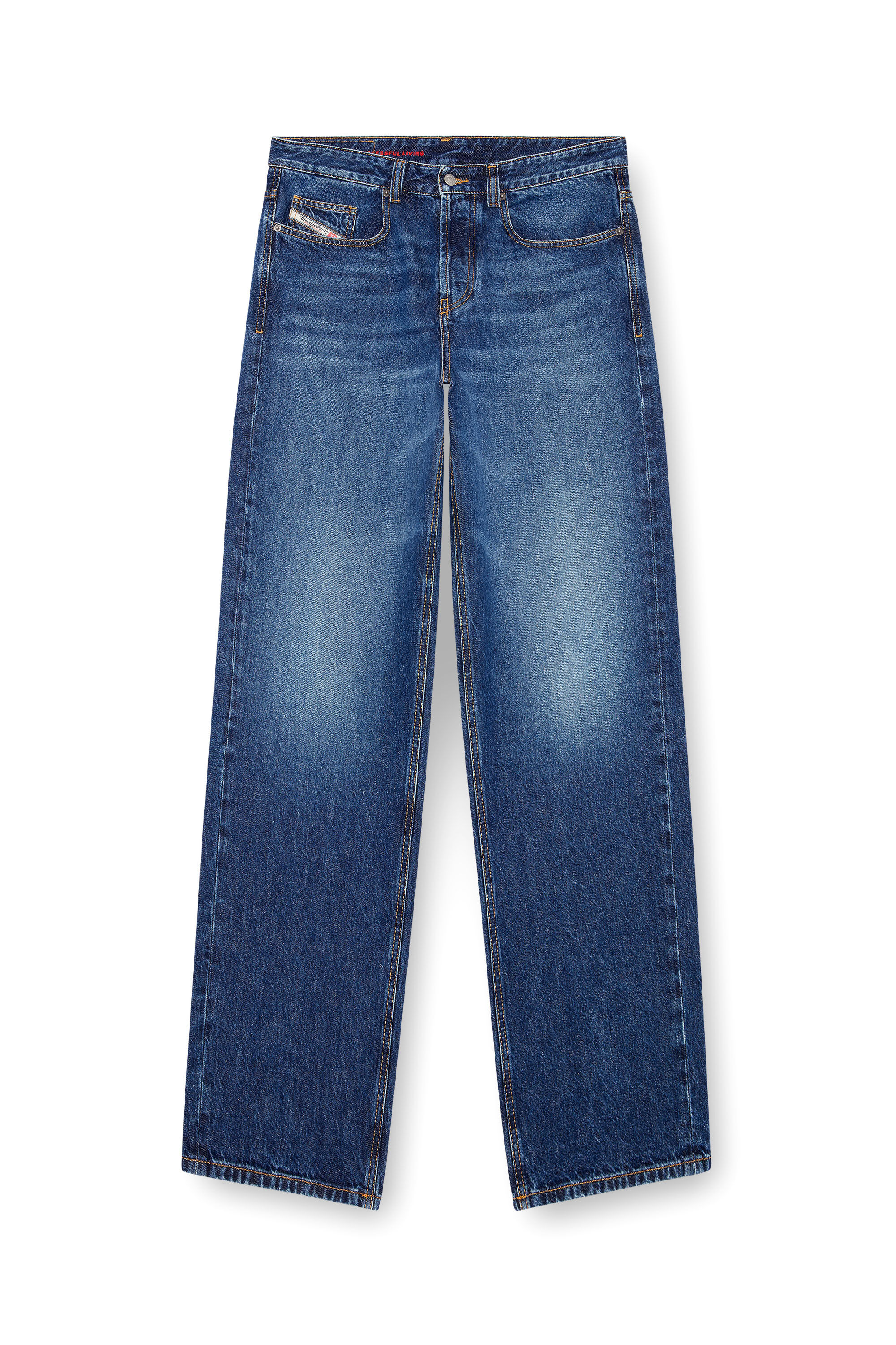 Men's Relaxed Jeans | Medium blue | Diesel 2001 D-Macro
