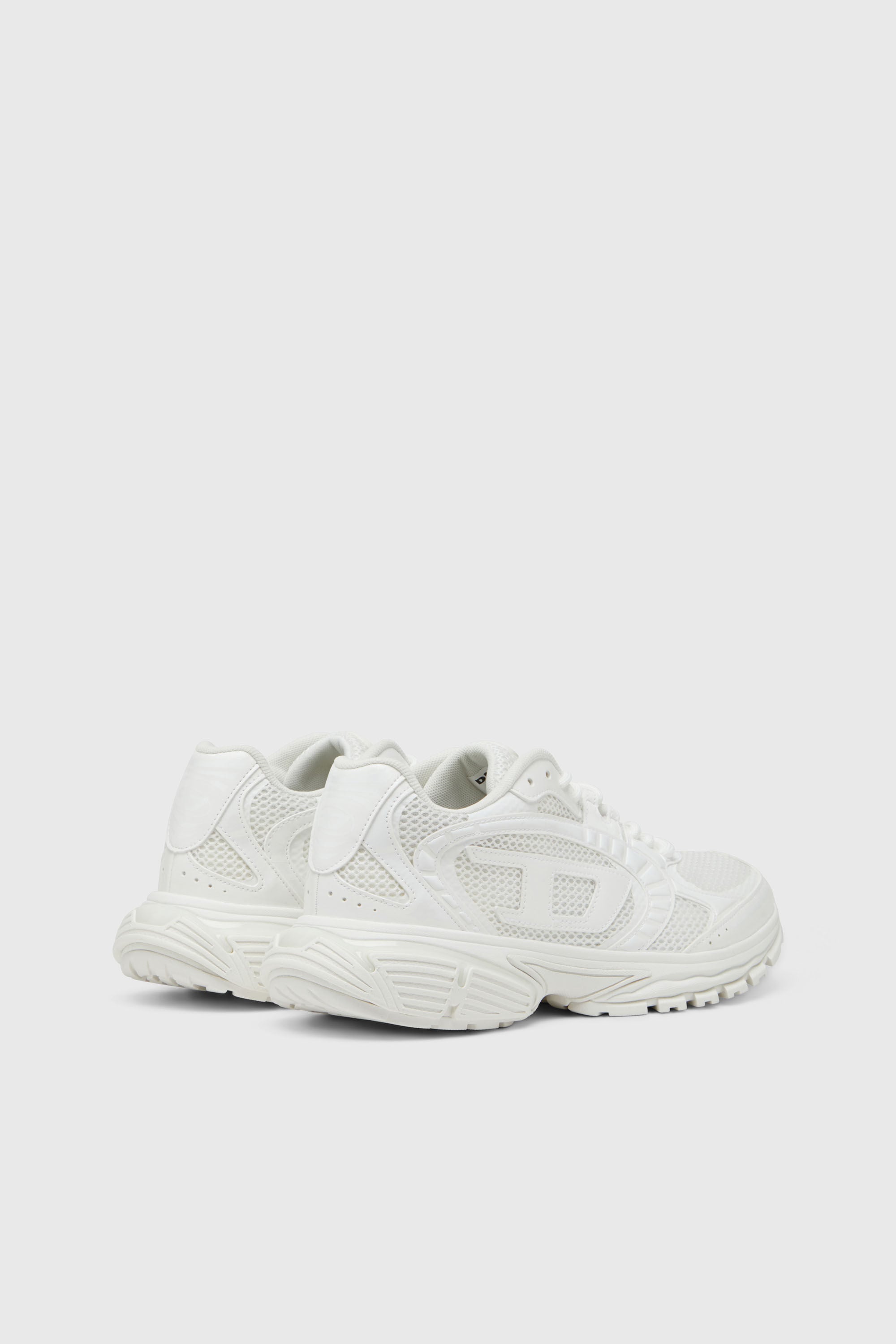 Diesel - S-PRO-V-DENSE LOW, S-Pro-V-Dense-Sneakers en mesh avec logo Oval D Homme in Blanc - 3
