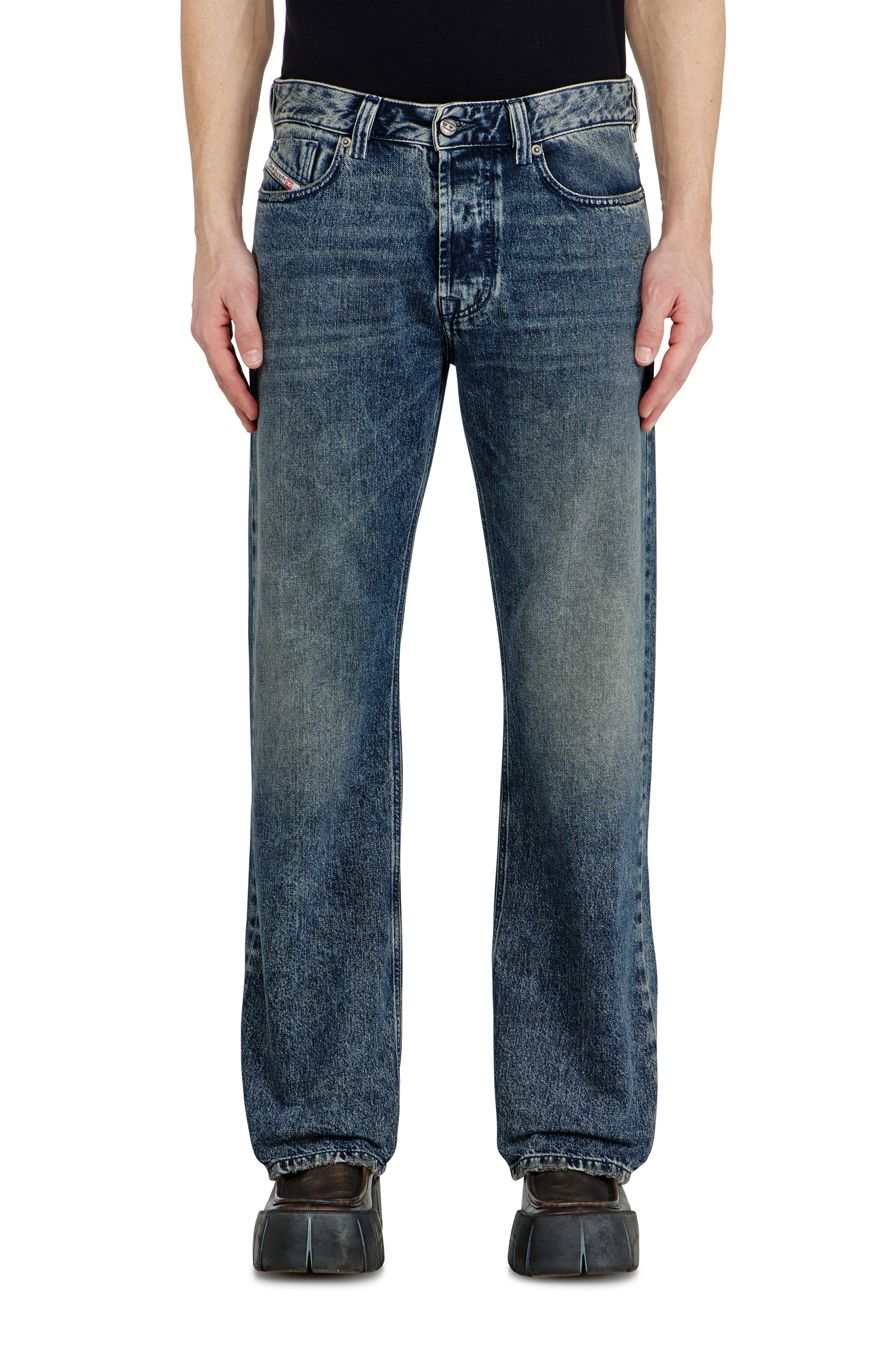 Diesel - Relaxed Jeans 1980 D-Eeper 09N68 Homme, Bleu Fonc&eacute; - Image 4