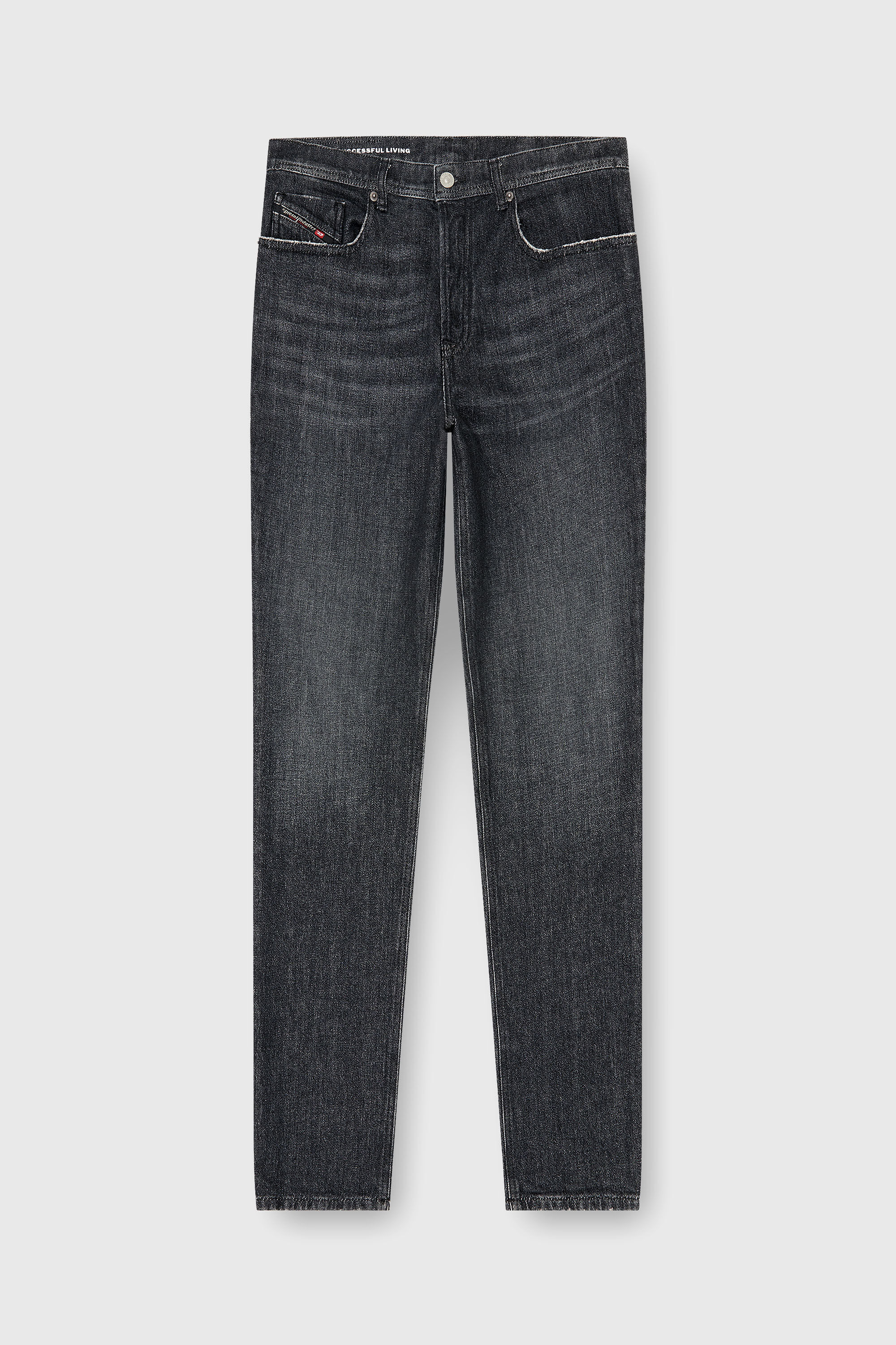 Diesel - Regular Jeans 2023 D-Finitive 09P79 Homme, Noir/Gris fonc&eacute; - Image 6