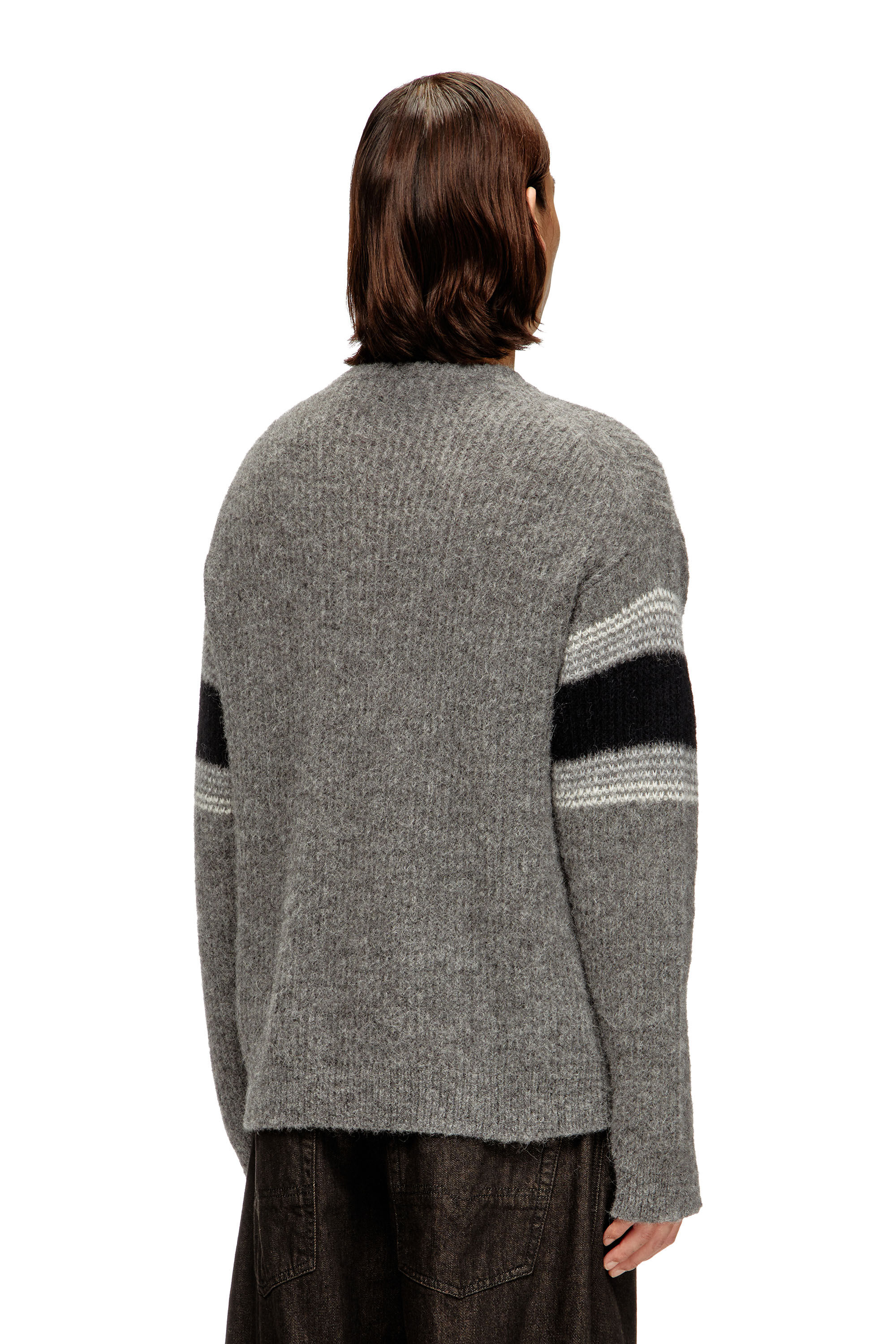 Diesel - K-SOREN, Striped jumper in alpaca blend Homme in Polychrome - 4