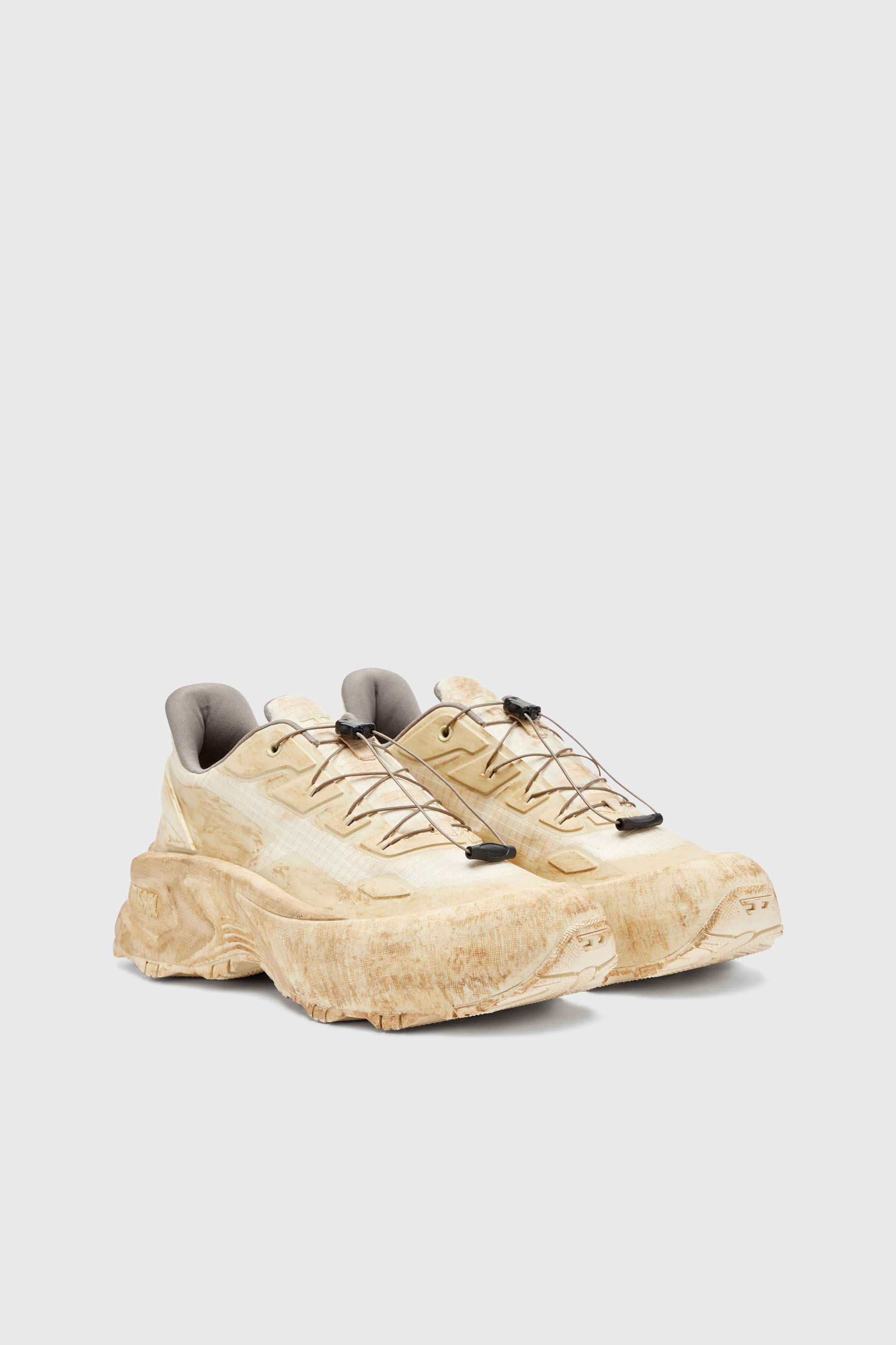 Diesel - D-CAGE RUNNER, D-Cage-Baskets chunky en ripstop Homme in Beige - 2