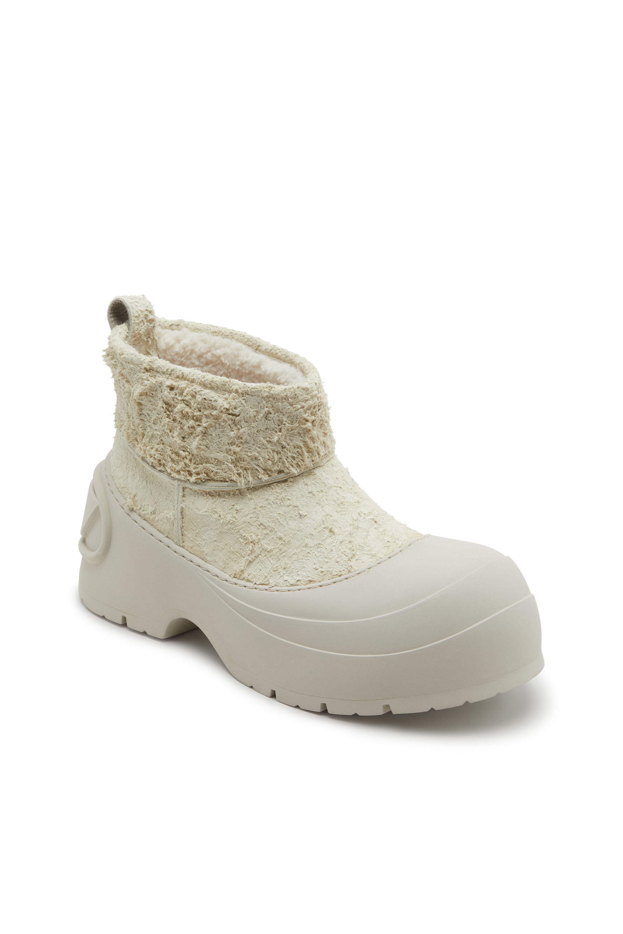Diesel - D-DONALD MONTONE, D-Donald-Bottines épaisses avec semelle crantée Homme in Blanc - 6