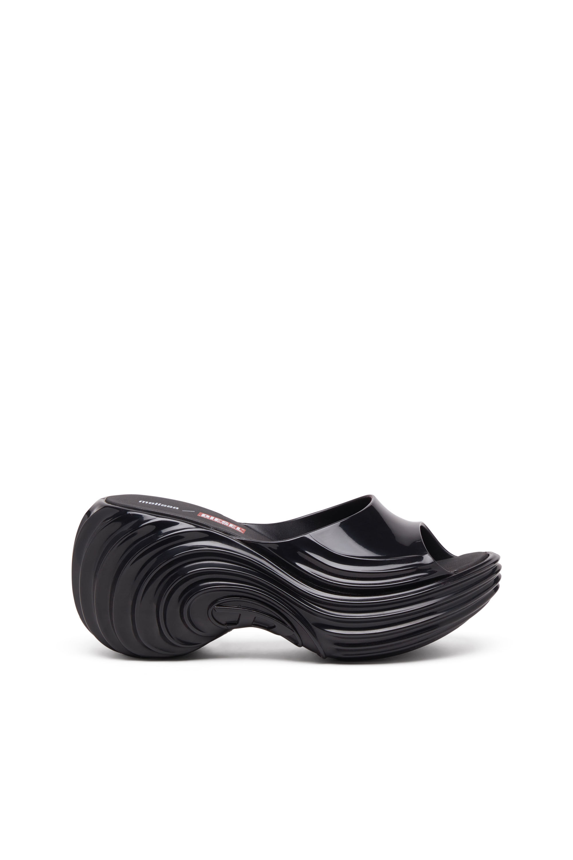 Diesel - MELISSA QUANTUM PLATFORM, Mule &agrave; plateforme en Melflex&reg; Femme in Noir - 1