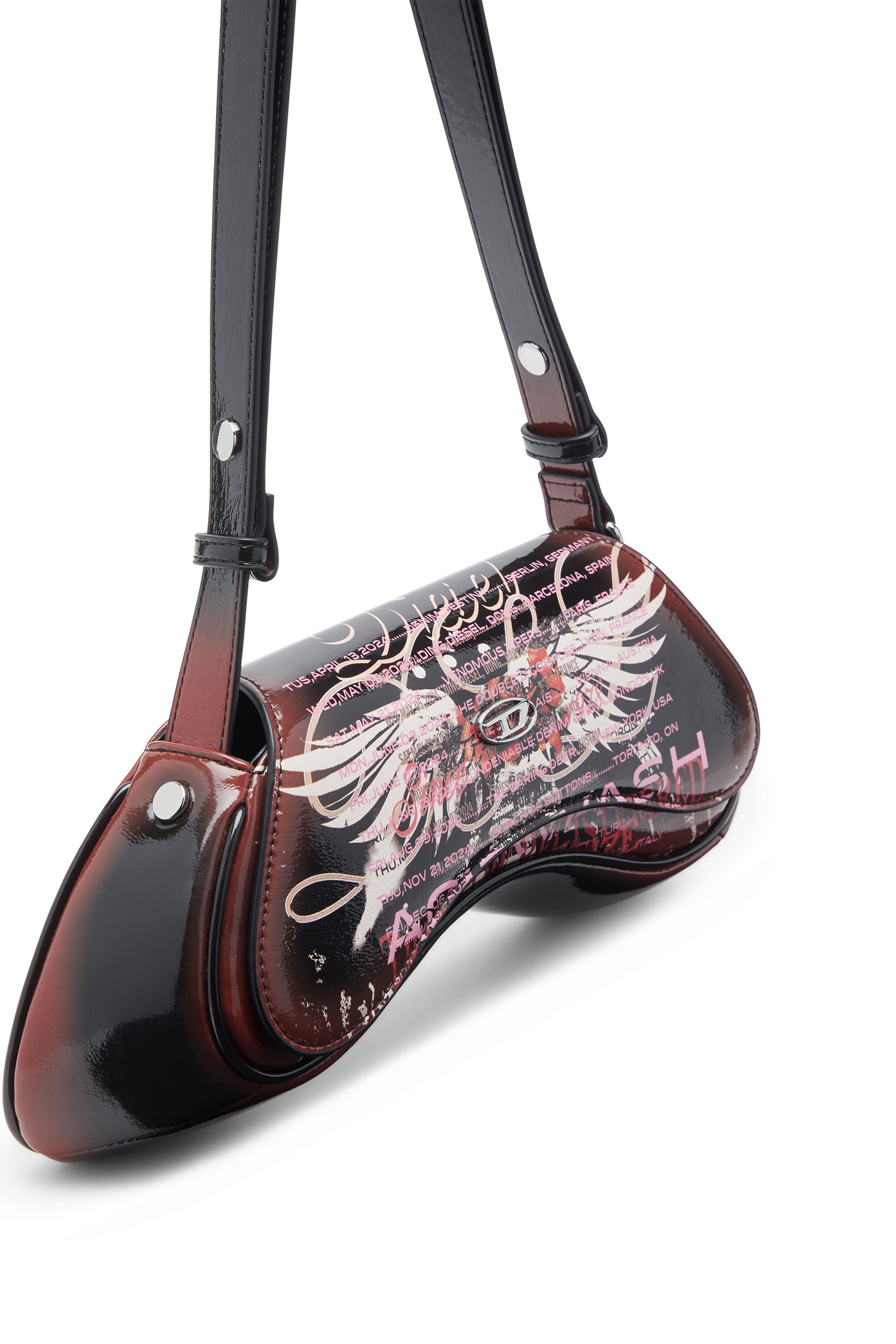 Diesel - PLAY CROSSBODY, Play-Sac à bandoulière en PU glossy imprimé Femme in Polychrome - 2