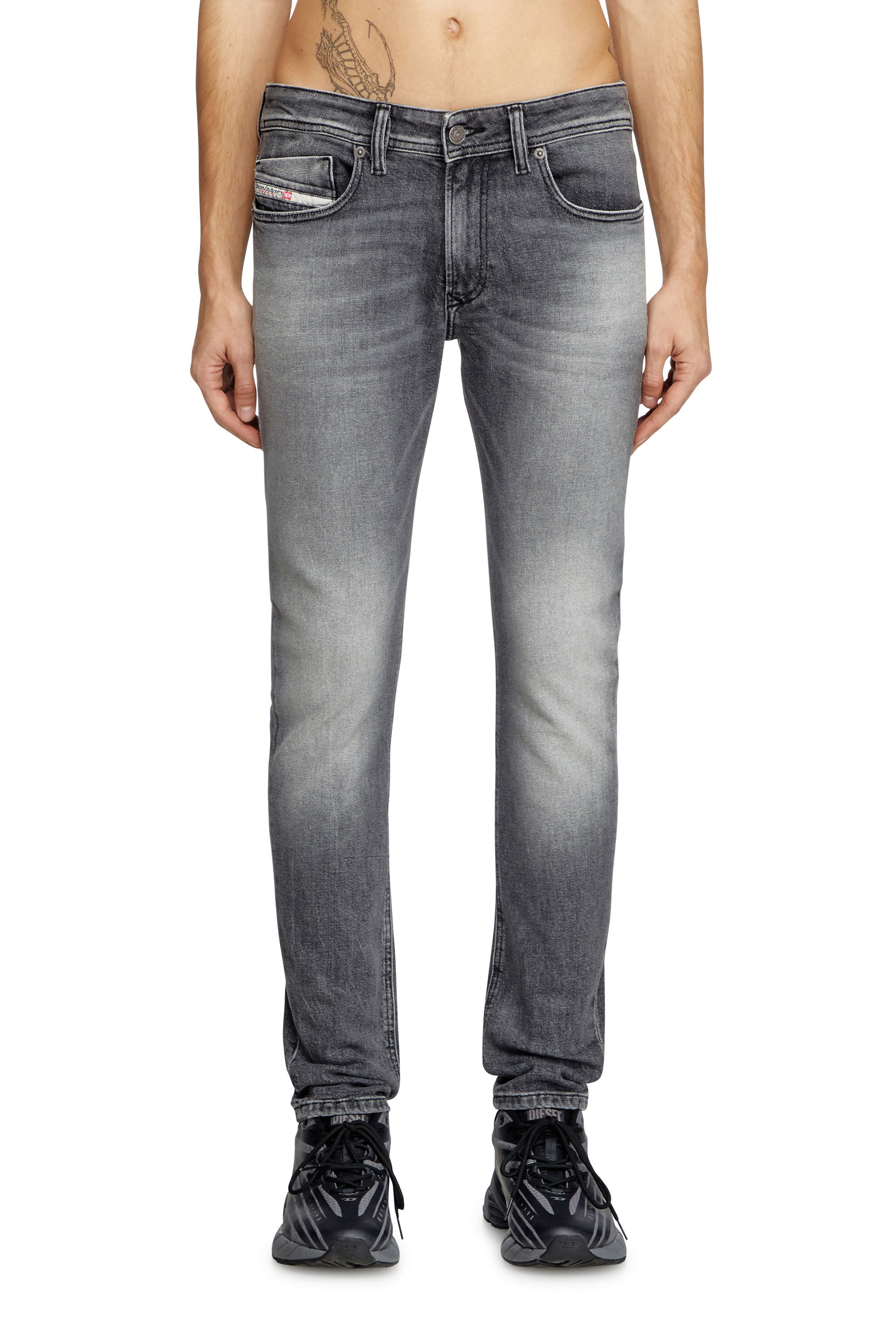 Diesel - Man's Skinny Jeans 1979 Sleenker 0BMBS, Light Grey - 3