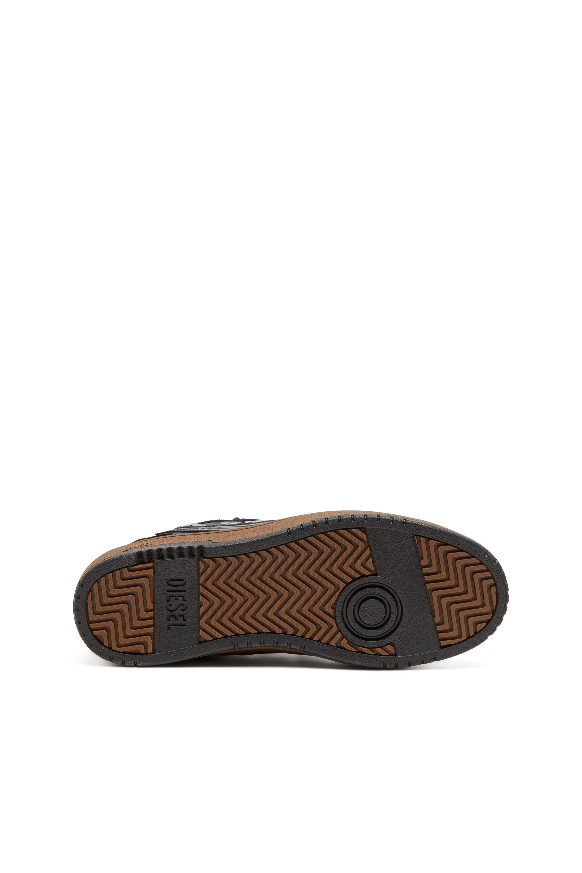Men's S-Ukiyo-Leather sneaker with straps | Black | Diesel