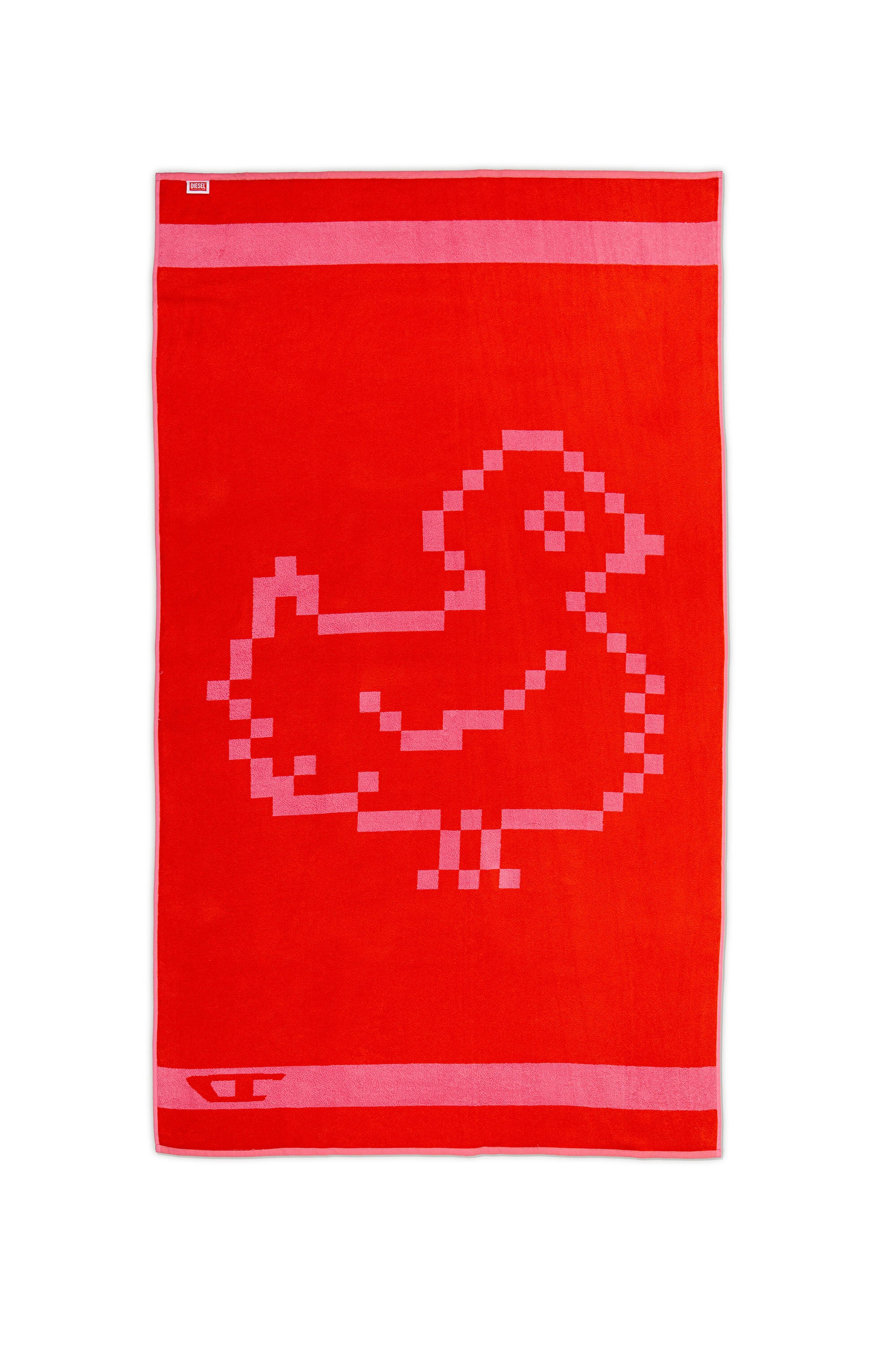 Diesel - 1018133  PIXEL TOYS 1 PINK/RED TOWEL, Serviette &eacute;ponge 100x180 cm Mixte in Rouge - 2