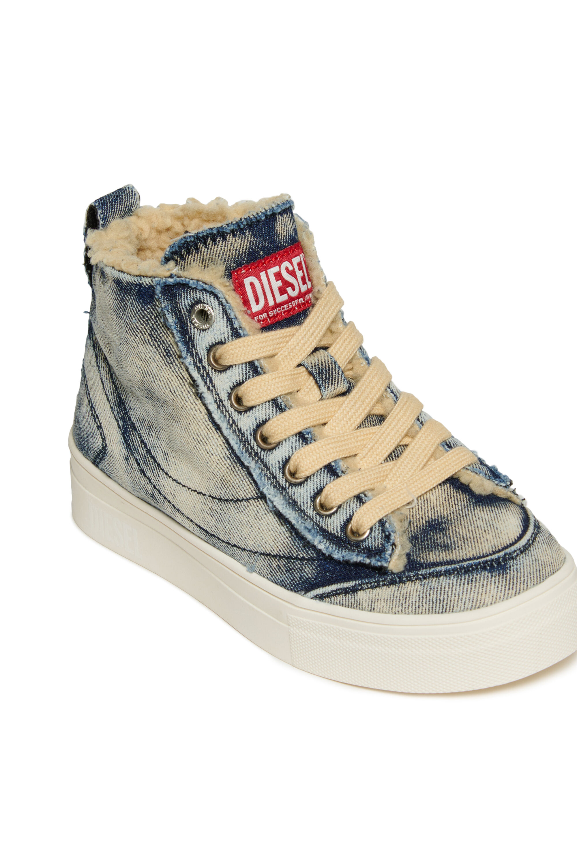 Diesel - S-VANEELA MC, S-VANEELA MC baskets en coton avec logo Mixte in Bleu - 4