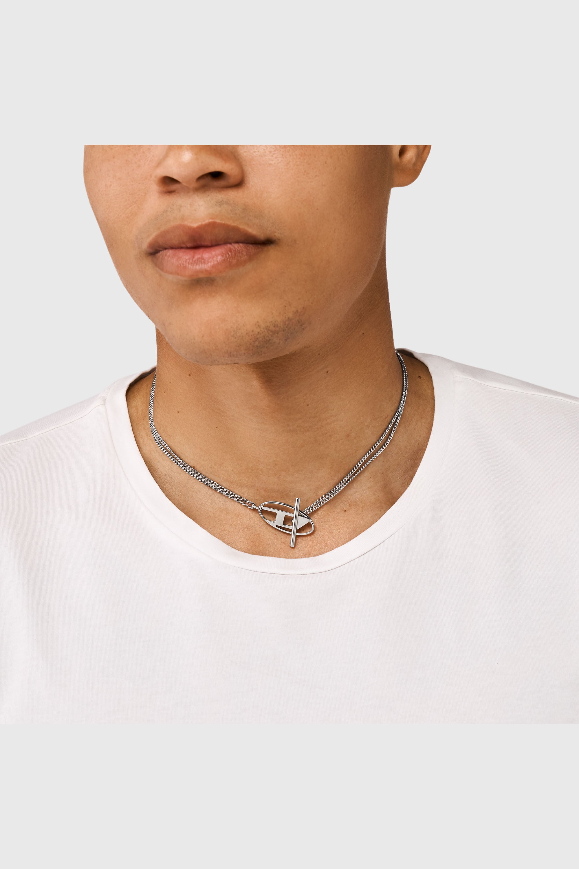 Diesel - DX1534040, Unisex's Stainless Steel Chain Necklace in Silver - 4