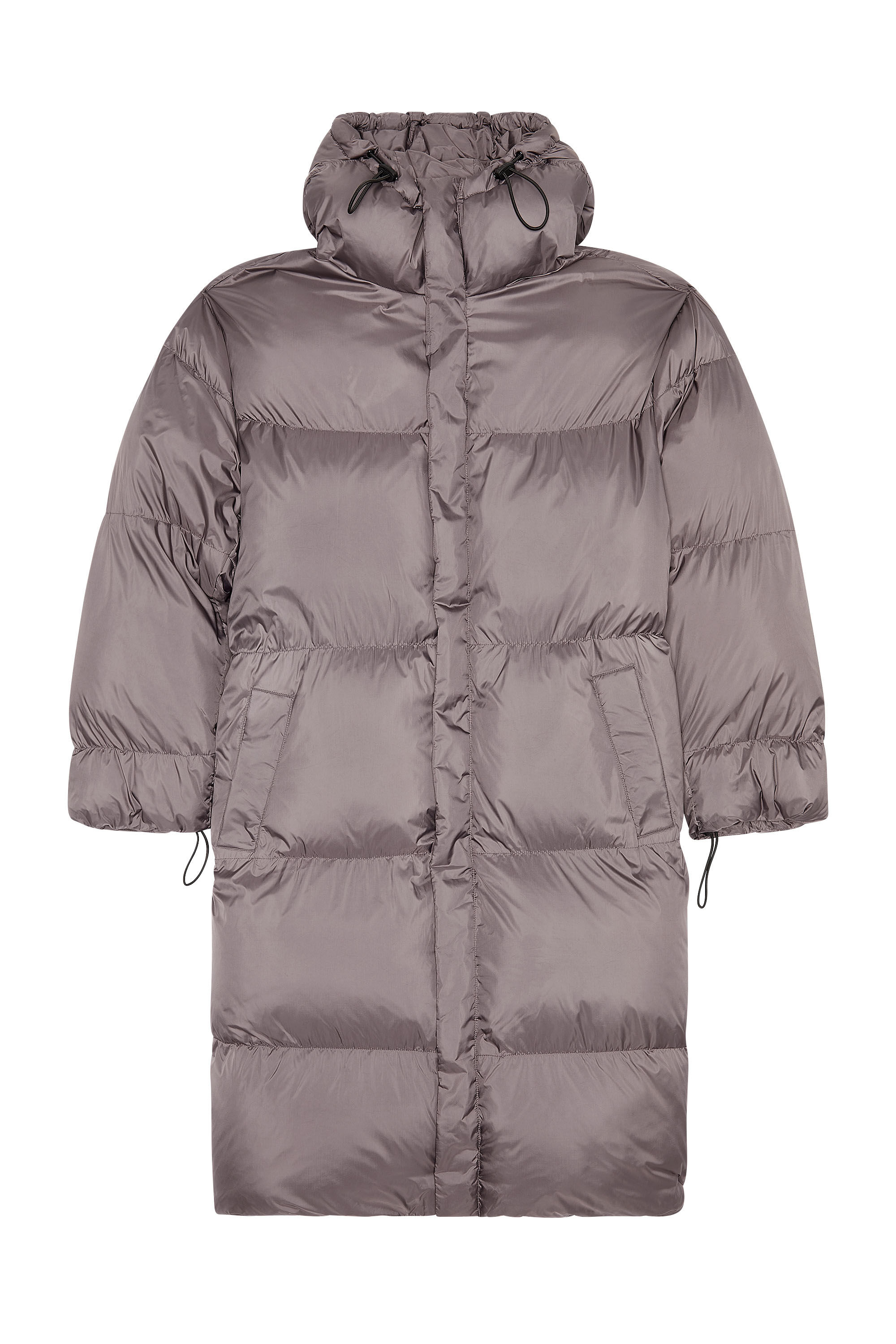 Diesel - W-TAKRY, Veste doudoune avec logo oval D cousu Homme in Gris - 2