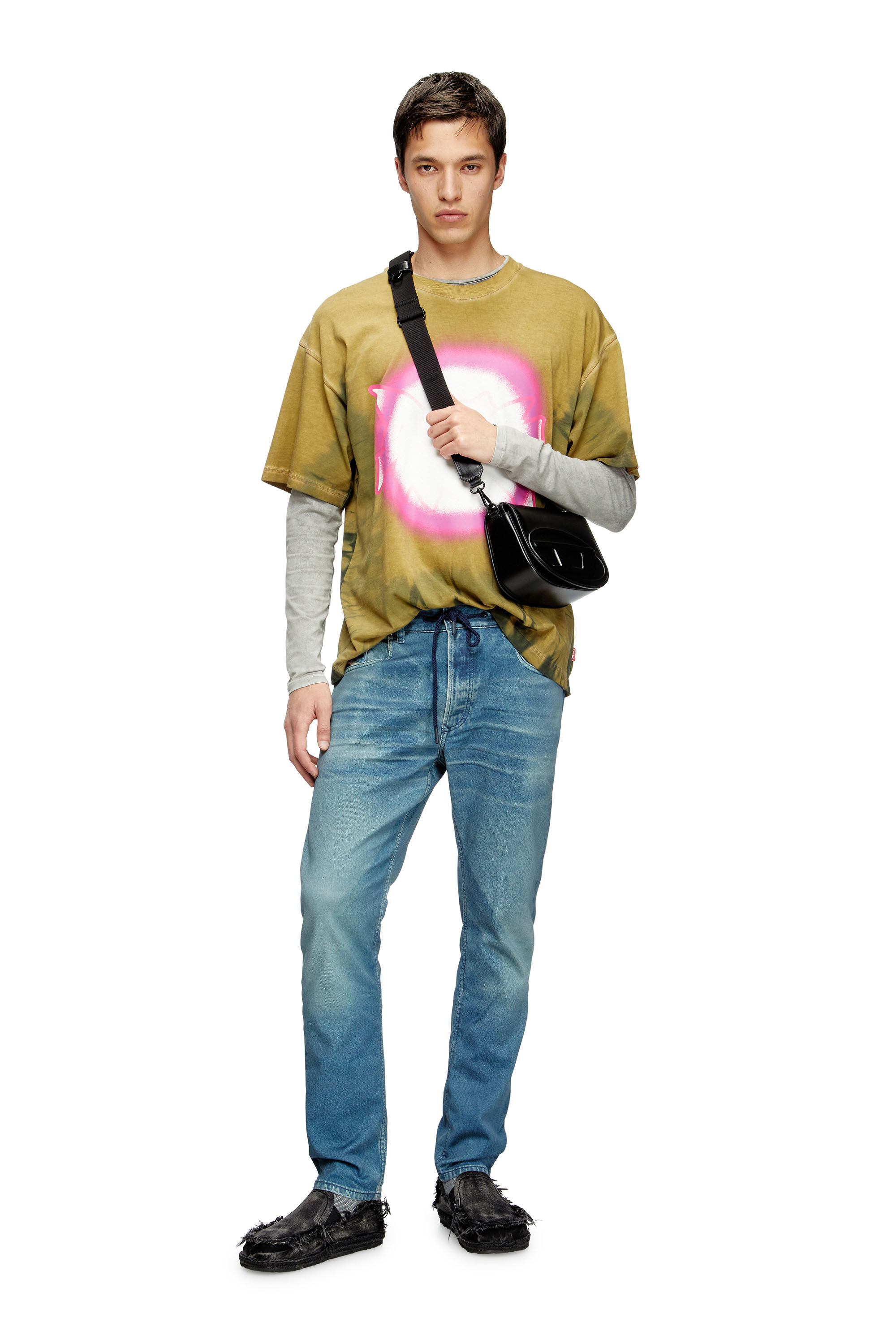 Diesel - Regular 2032 D-Krooley Joggjeans® 068PC Homme, Bleu Clair - Image 1