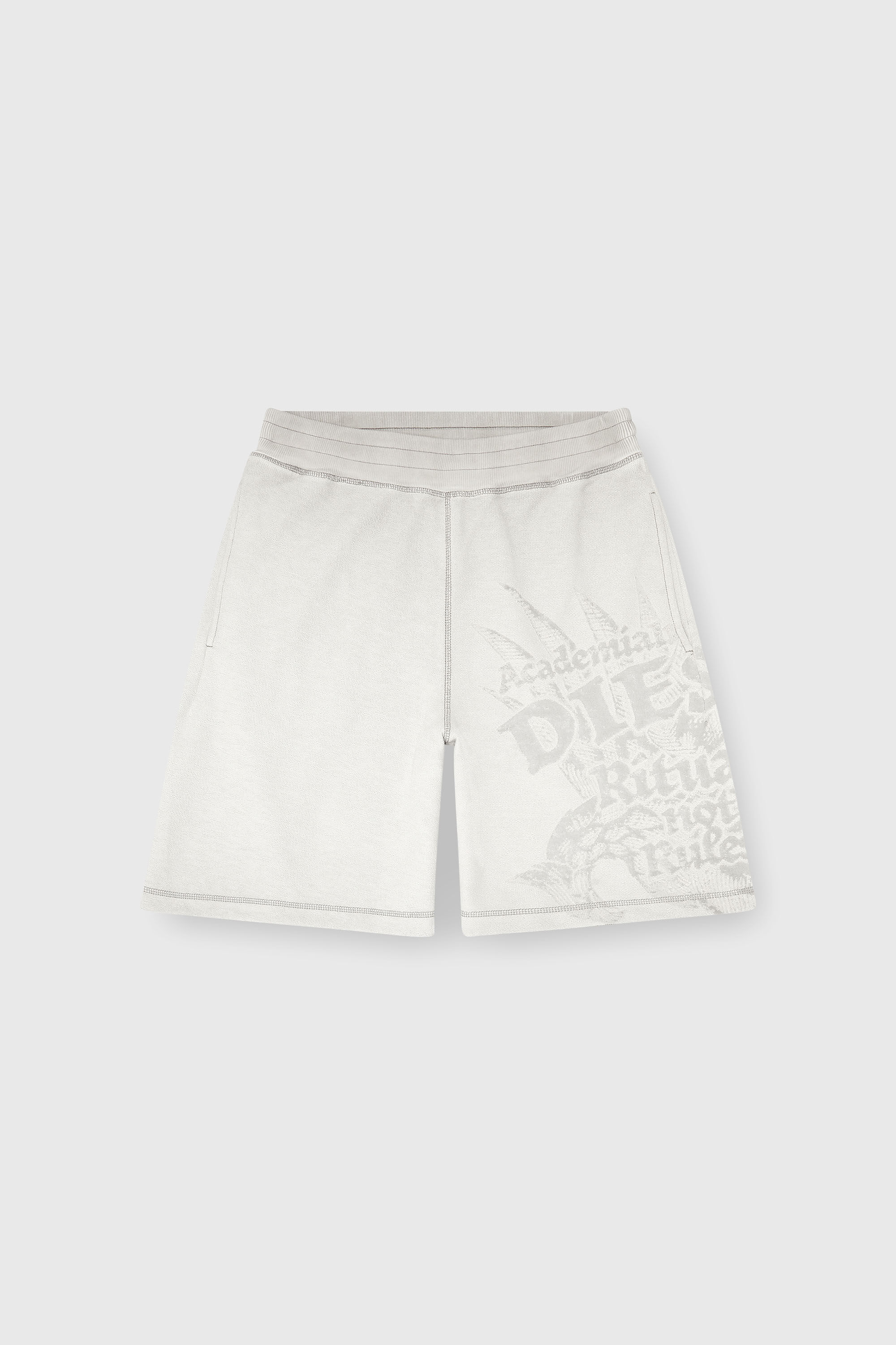 Diesel - P-RAWCROW, Short pants avec motifs d&eacute;vor&eacute; Homme in Gris - 2