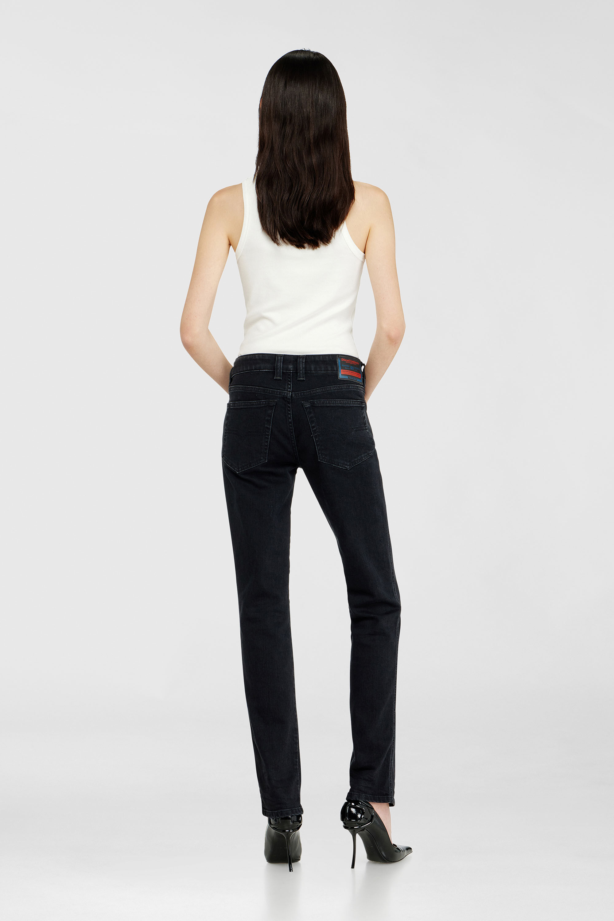 Diesel - Slim Jeans 1992 D-Jiann 09N89 Femme, Noir/Gris fonc&eacute; - Image 3