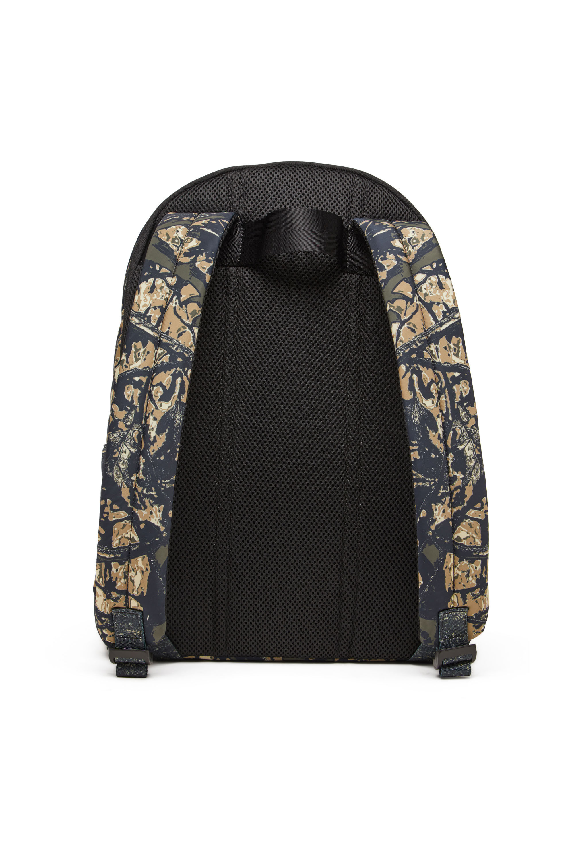 Diesel - D-PACK BACKPACK X, D-Pack-Sac à dos en tissu avec imprimé camouflage Homme in Vert - 4