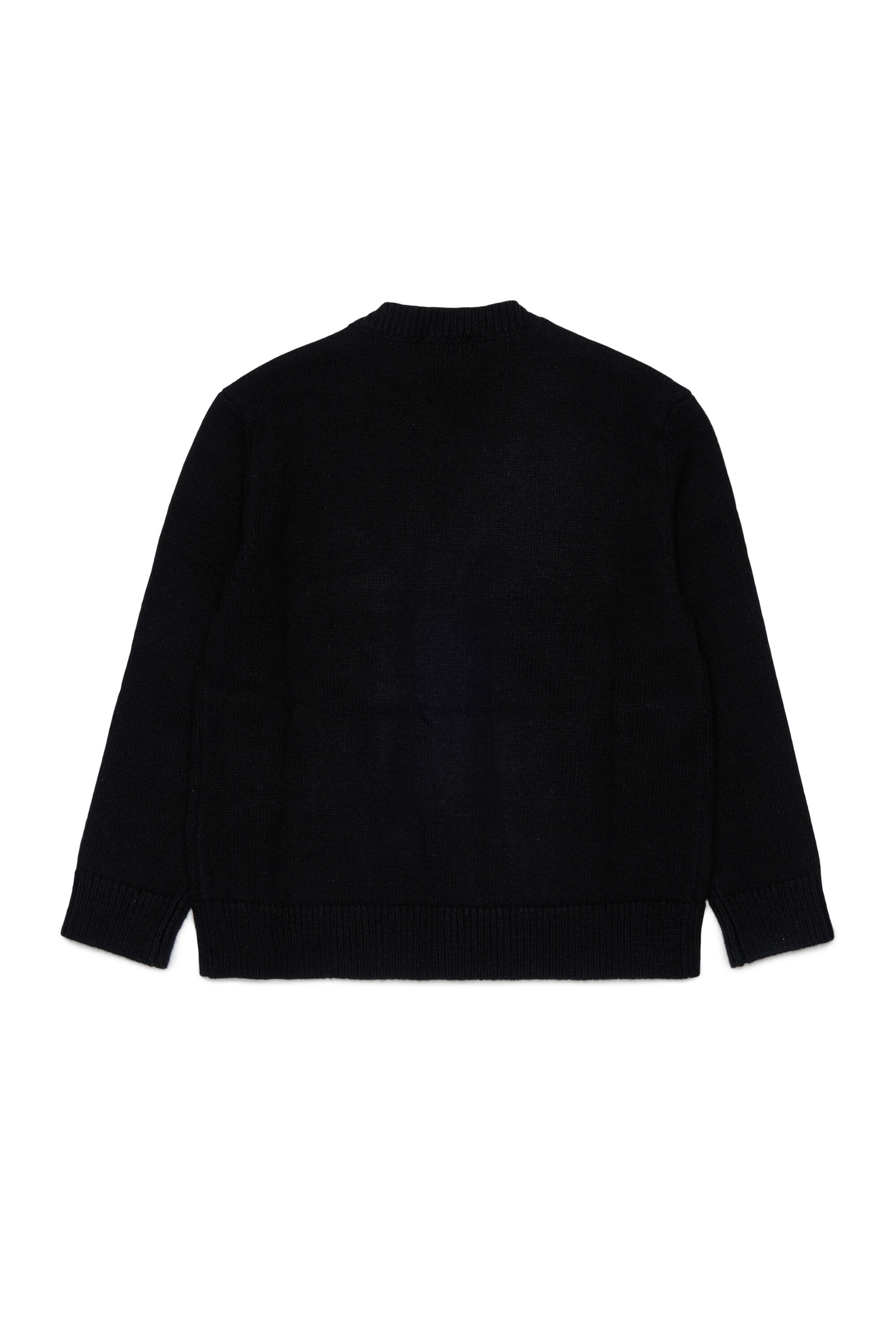 Diesel - KLABO CARDIGAN OVER, Cardigan enrichi en cachemire avec logo Oval D Homme in Noir - 2