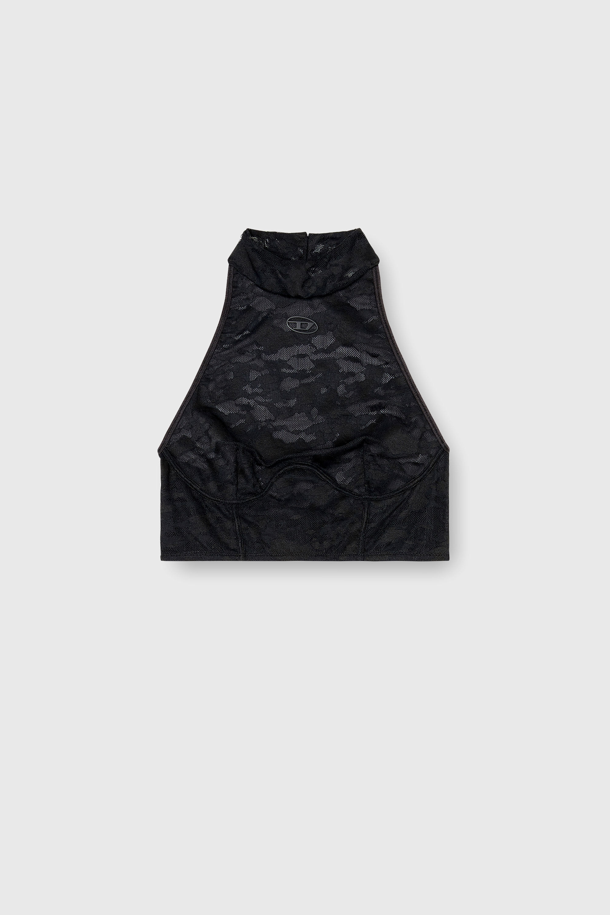 Diesel - MARCIA-UTLT, Soutien-gorge en dentelle &agrave; col licou Femme in Noir - 2