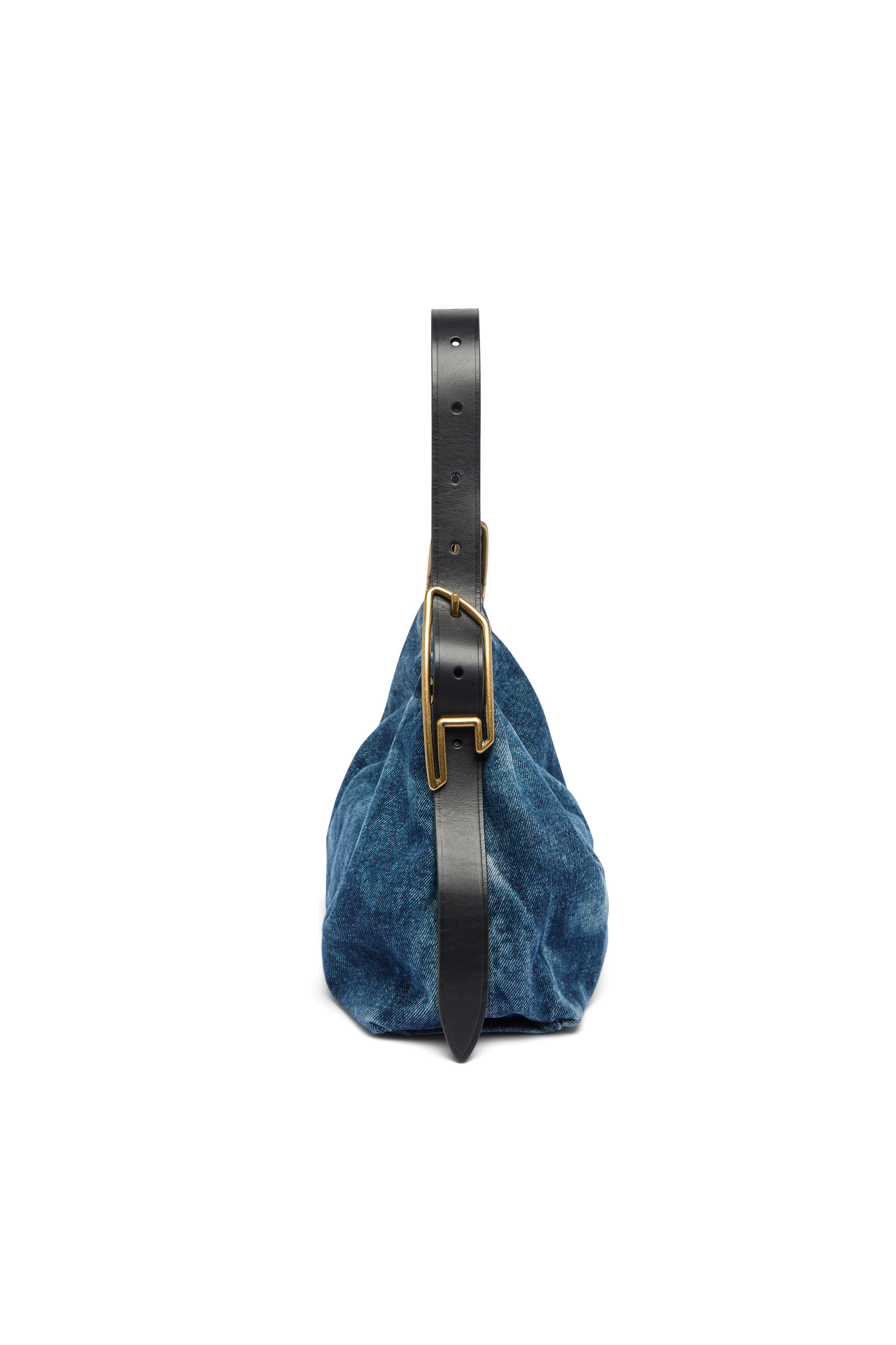 Diesel - D-LINE HOBO S, D-Line-Sac &agrave; bandouli&egrave;re en denim Femme in Bleu - 5