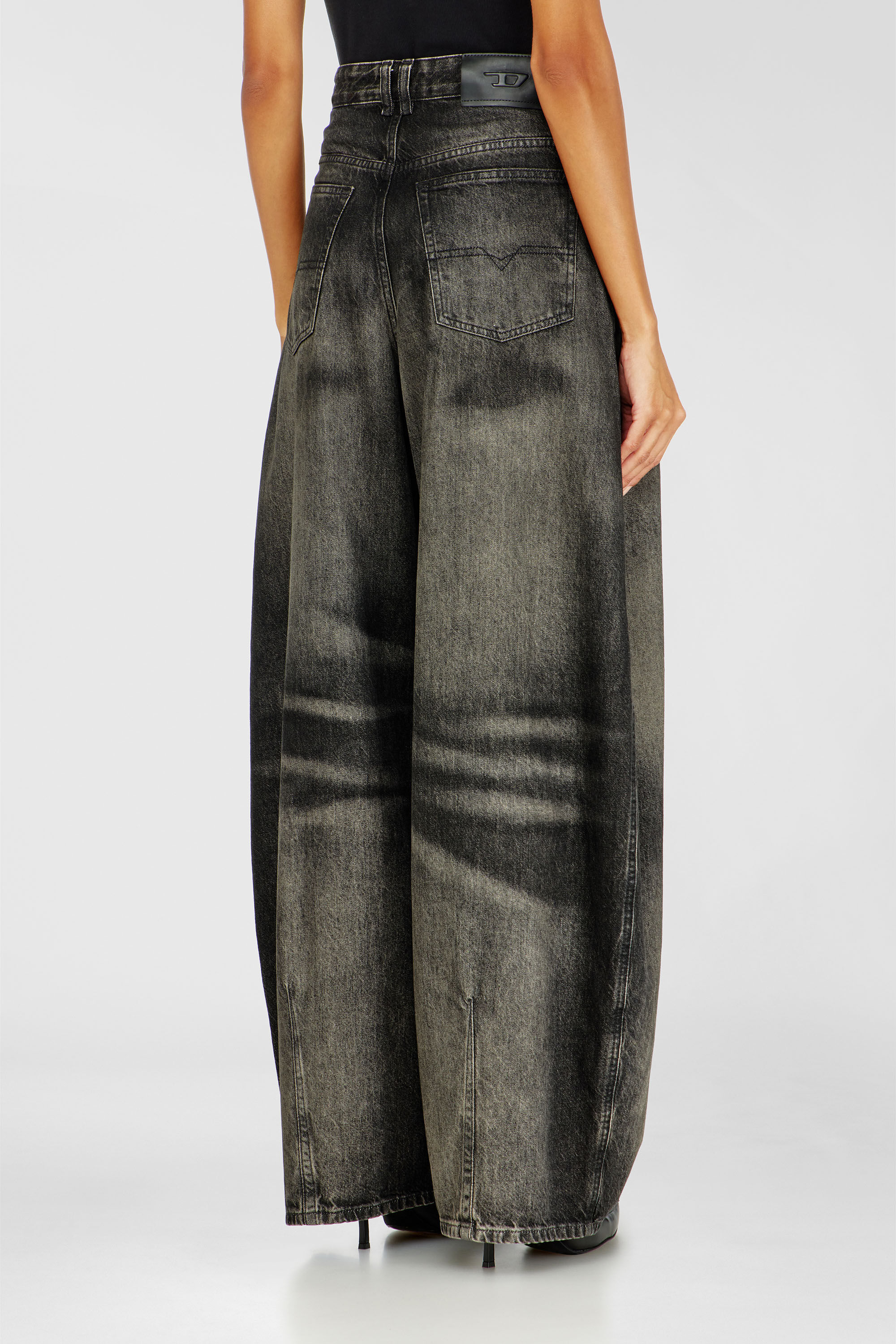 Diesel - Relaxed Jeans 1987 D-Khelz 09R33 Femme, Noir/Gris fonc&eacute; - Image 5