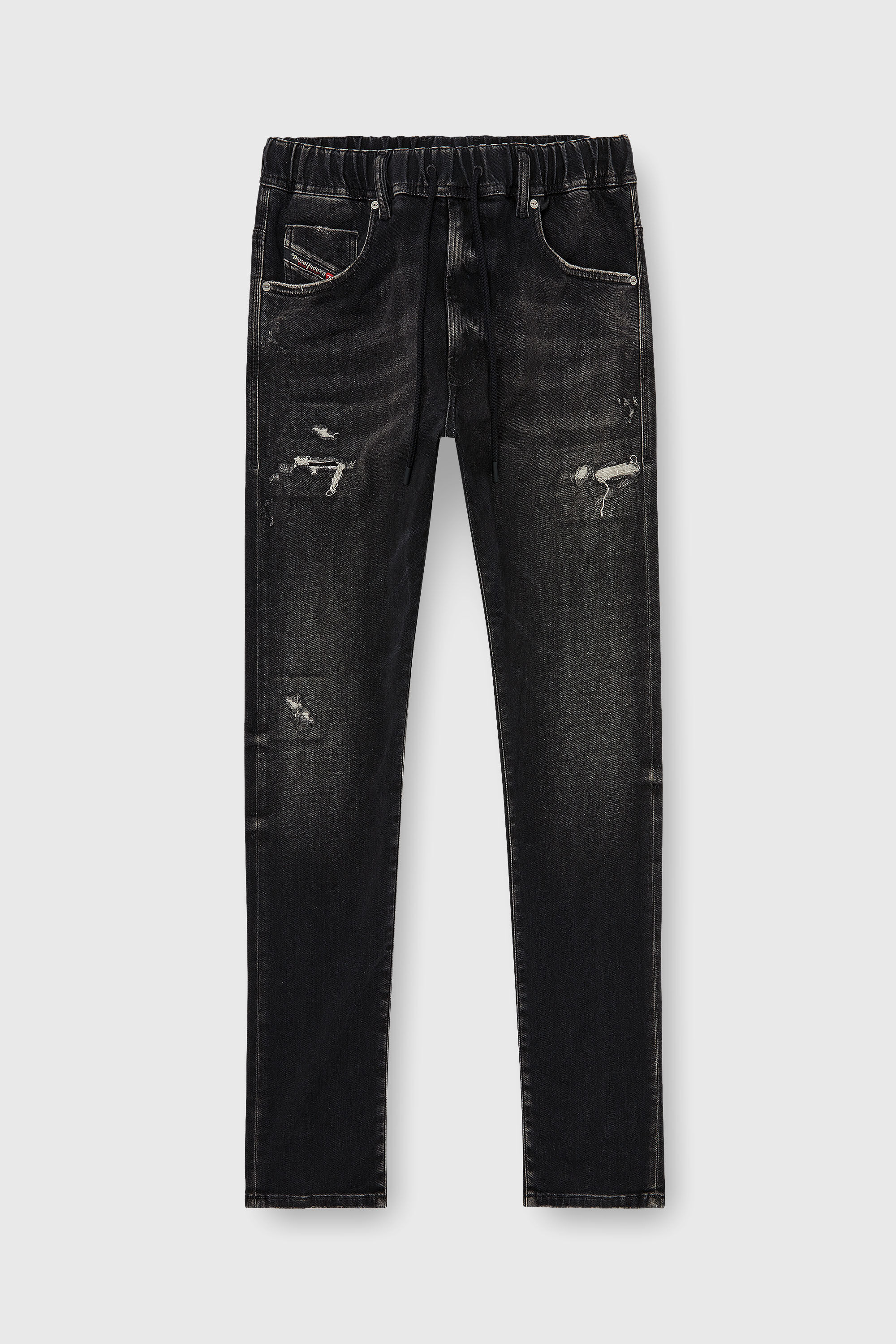 Diesel - Regular 2030 D-Krooley Joggjeans&reg; 09Q22 Homme, Noir/Gris fonc&eacute; - Image 4