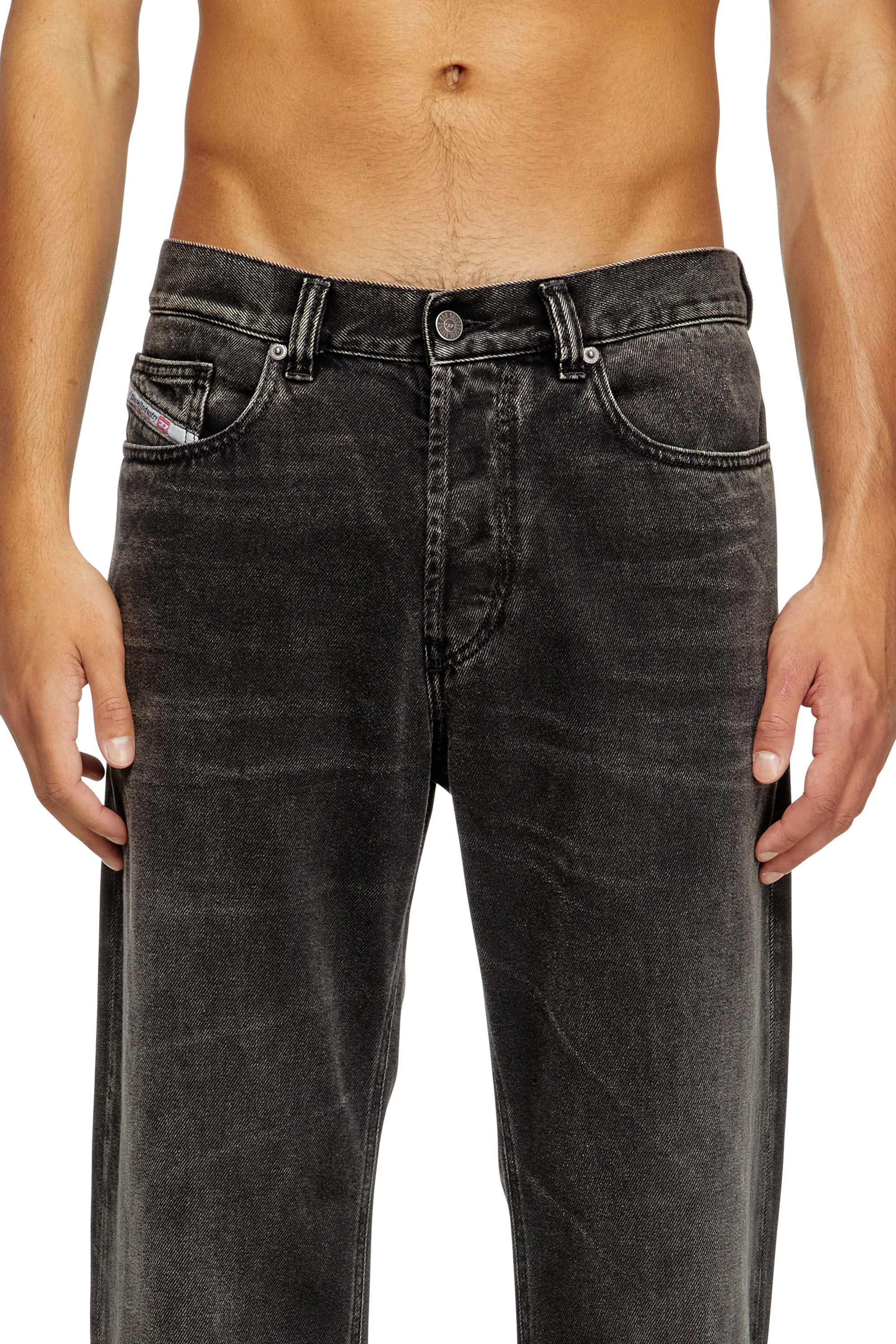 Diesel - Regular Jeans 2024 D-Macs 09J96 Homme, Noir/Gris foncé - Image 5
